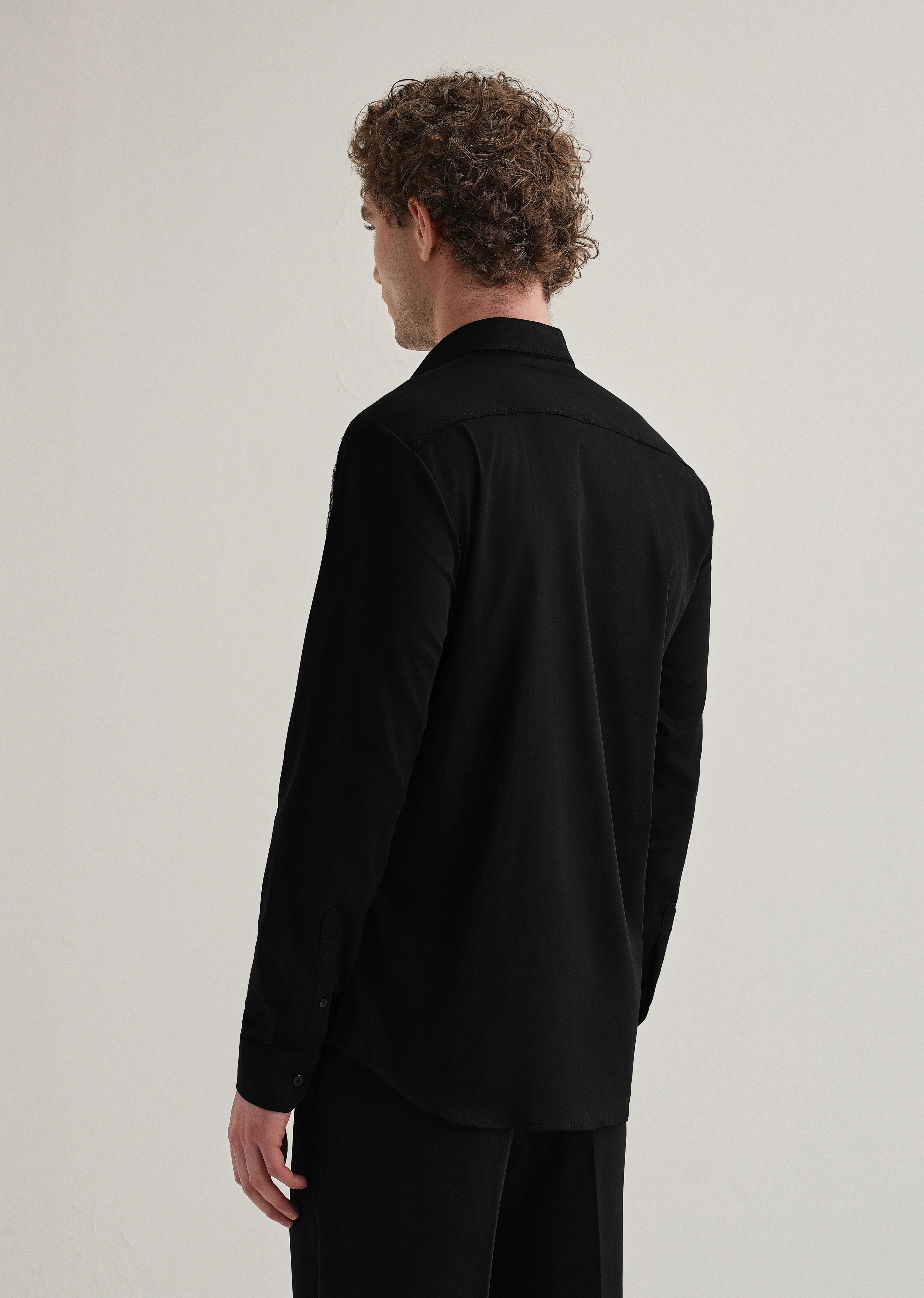 Black Embellished Designer Shirt - Image 3