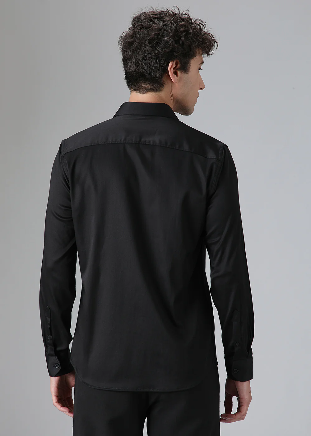 Black Ethnic Embroidery Designer Shirt - Image 4