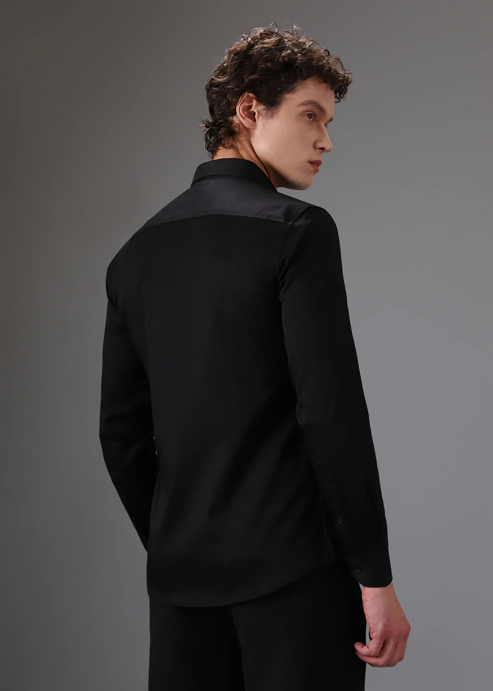 Black Gold Foil Designer Shirt - Image 4