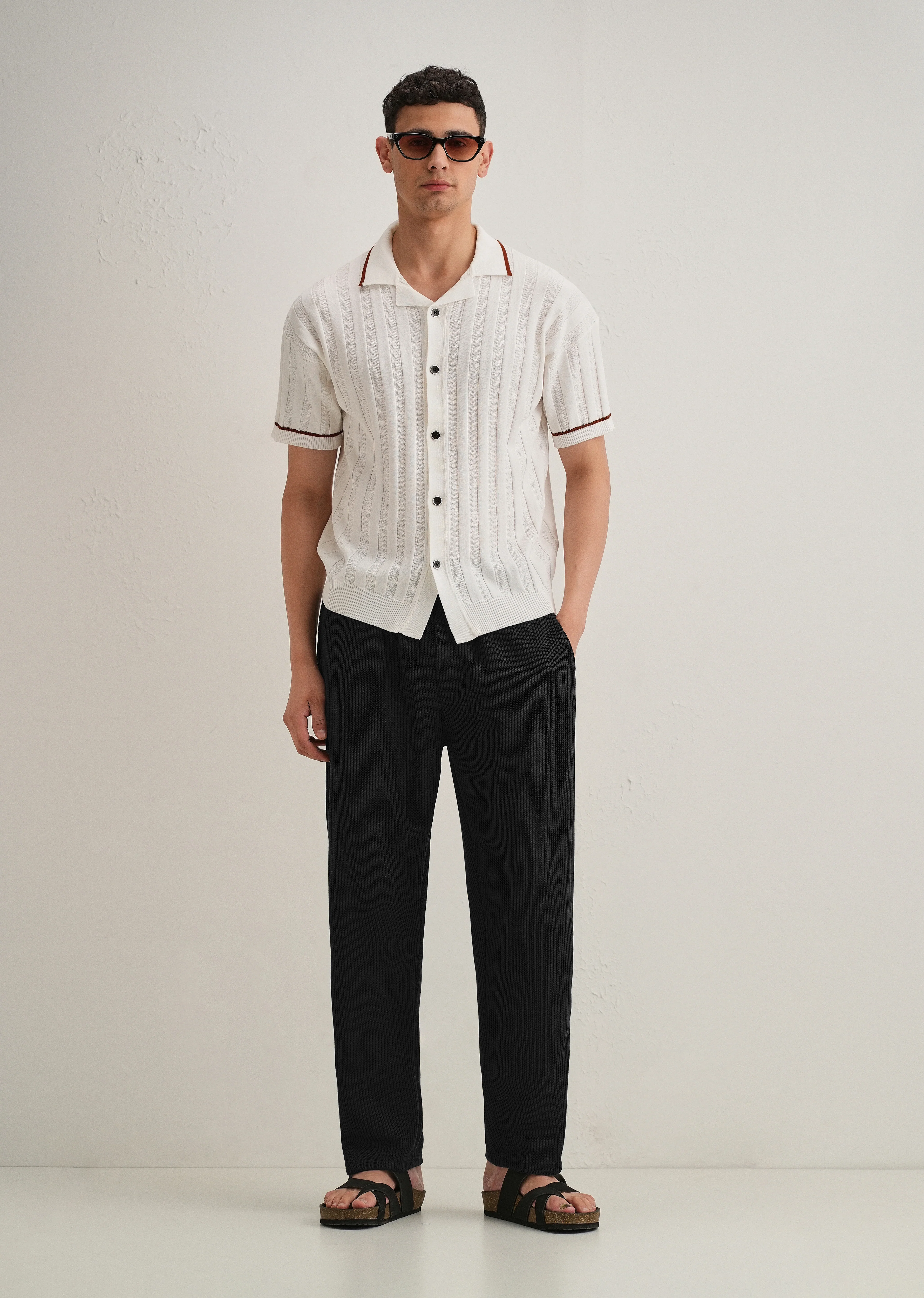 Black Knitted Pant - Image 6