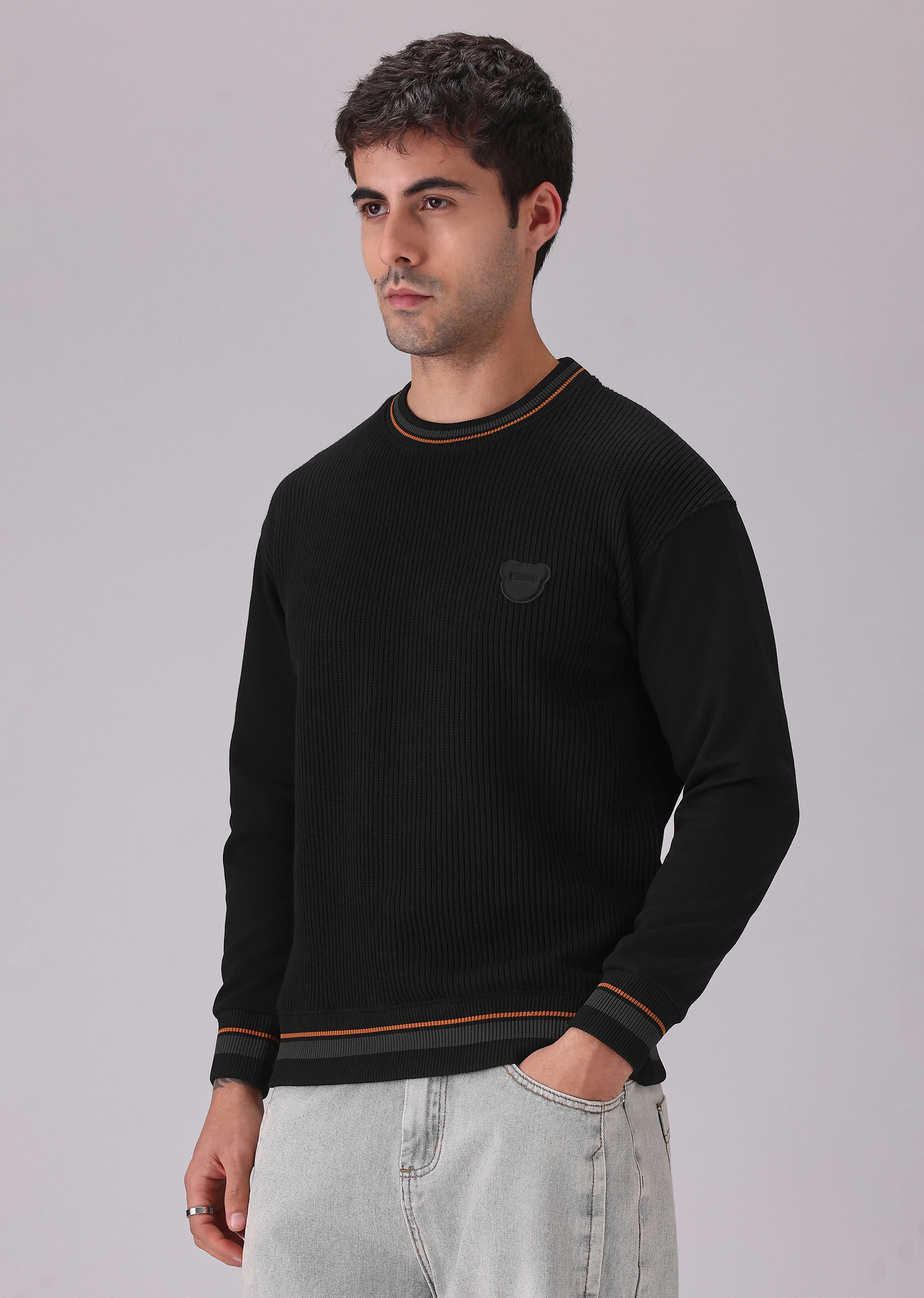 Black Knitted Pullover - Image 4