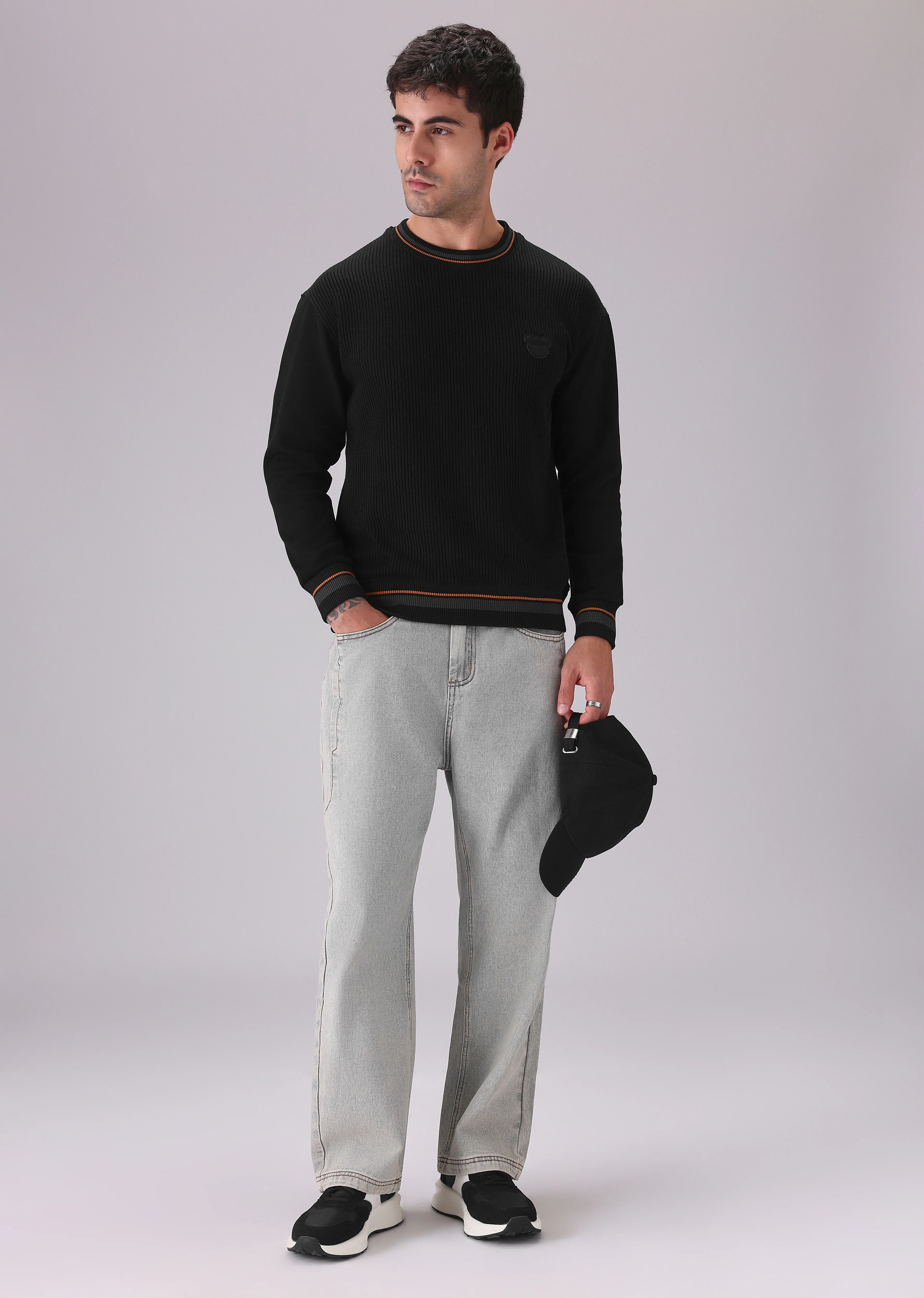 Black Knitted Pullover - Image 6