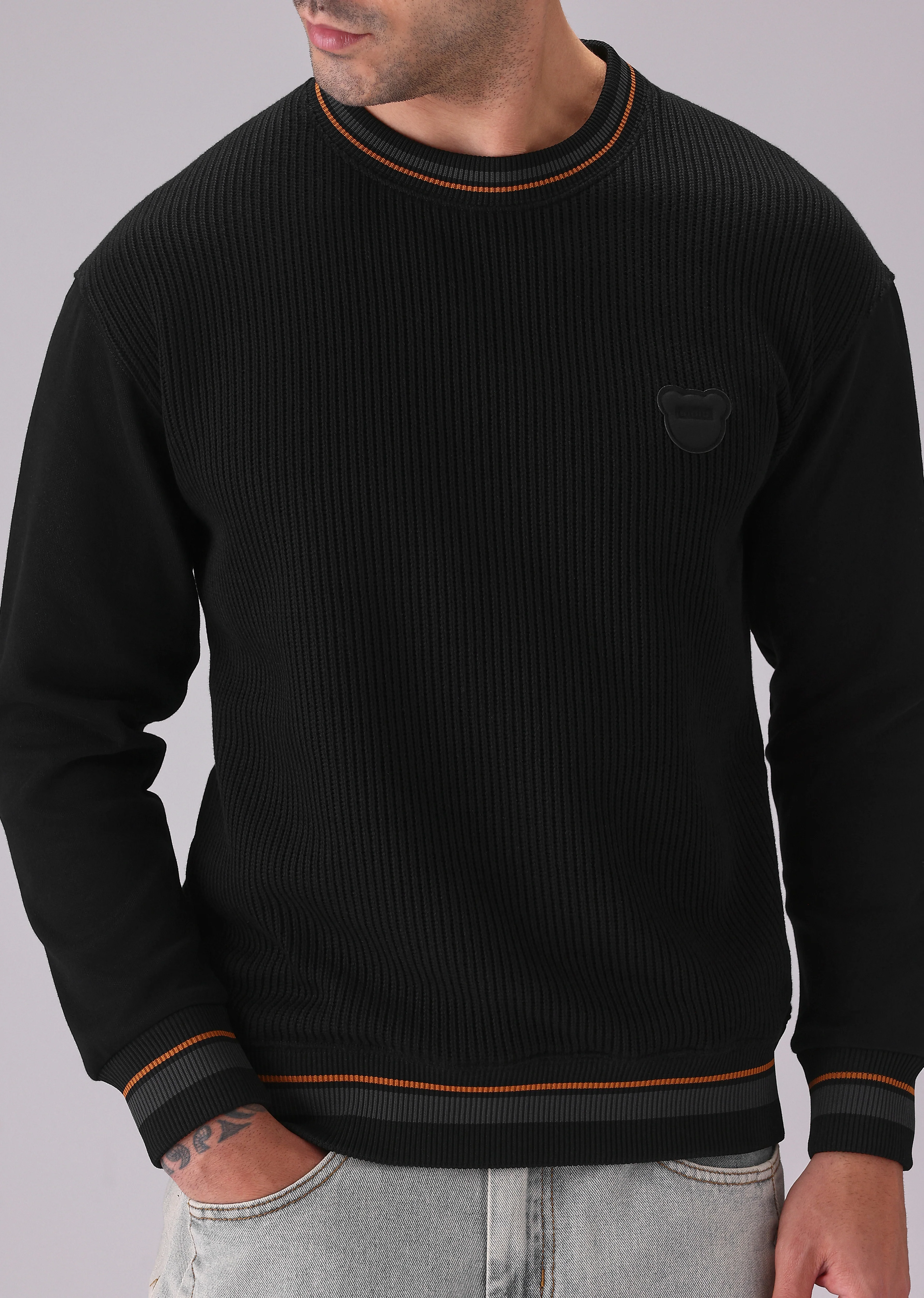 Black Knitted Pullover - Image 7