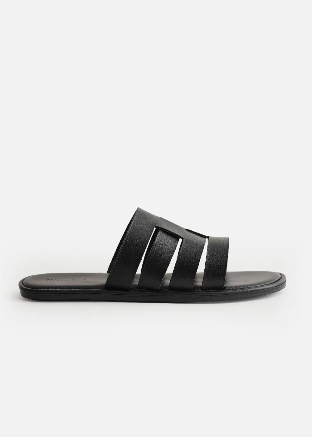 Black Multi-Strap Comfort Sandals