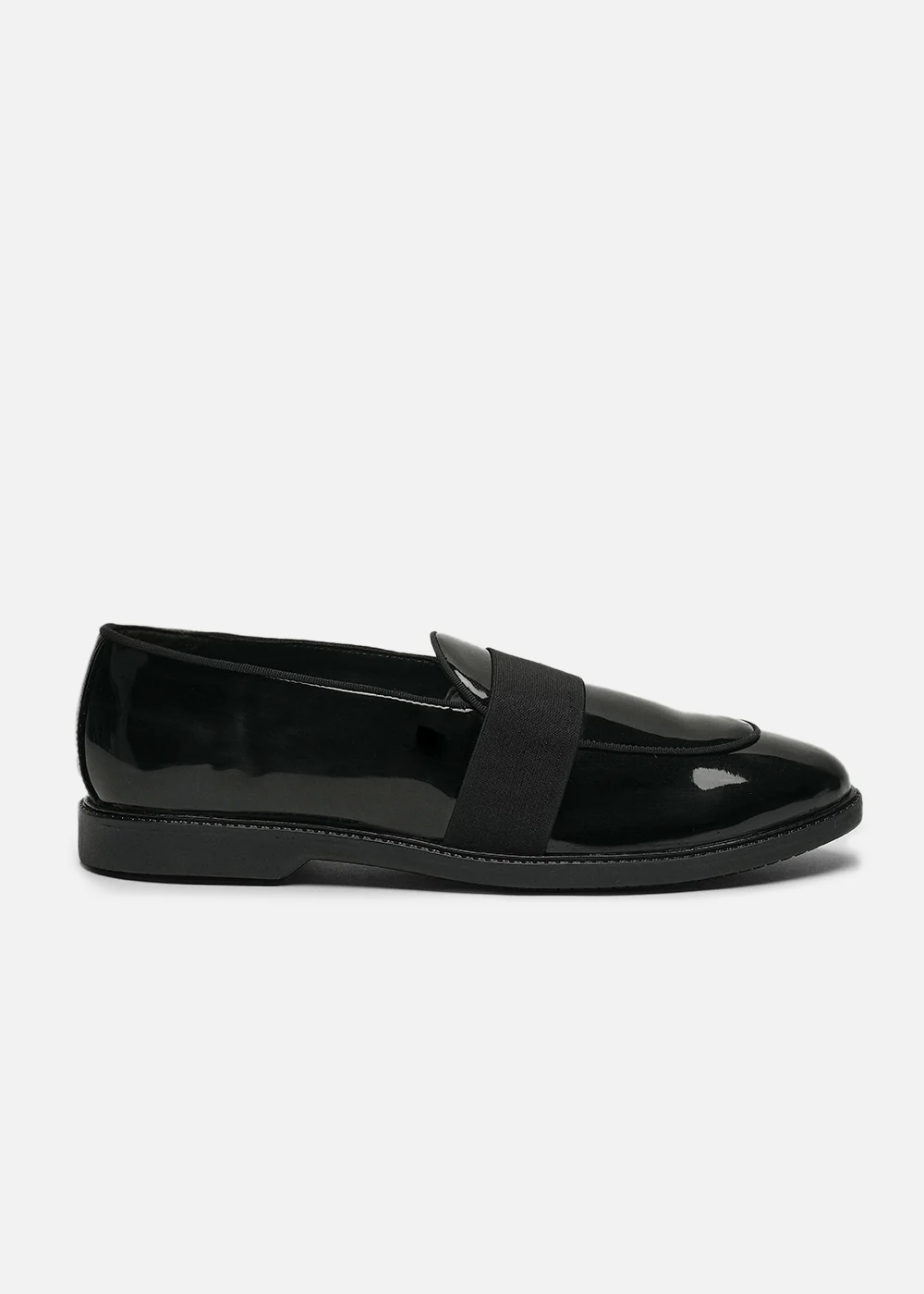Black Patent Band Loafers - Image 2