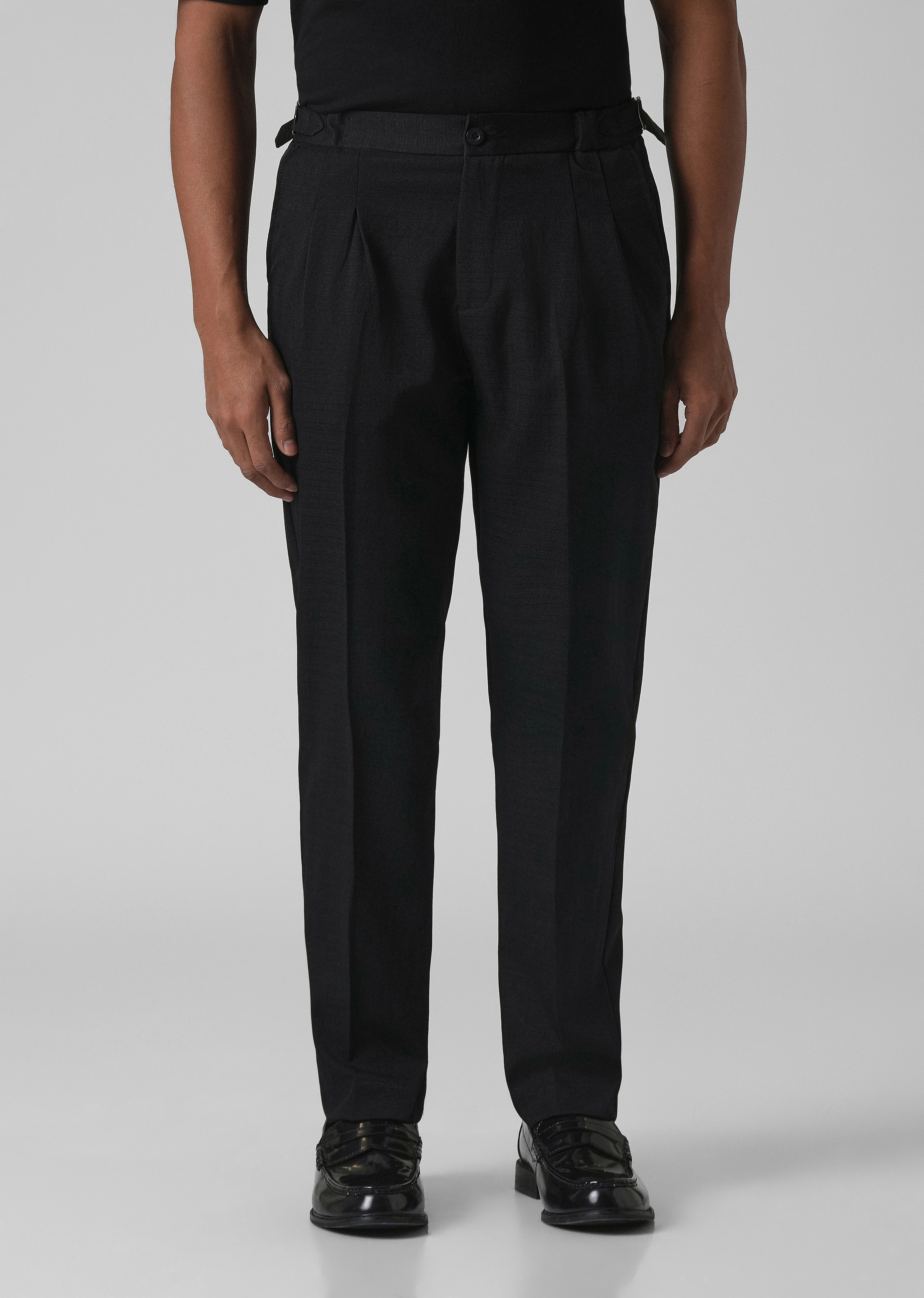 Black Pleated Gurkha Pant - Image 3