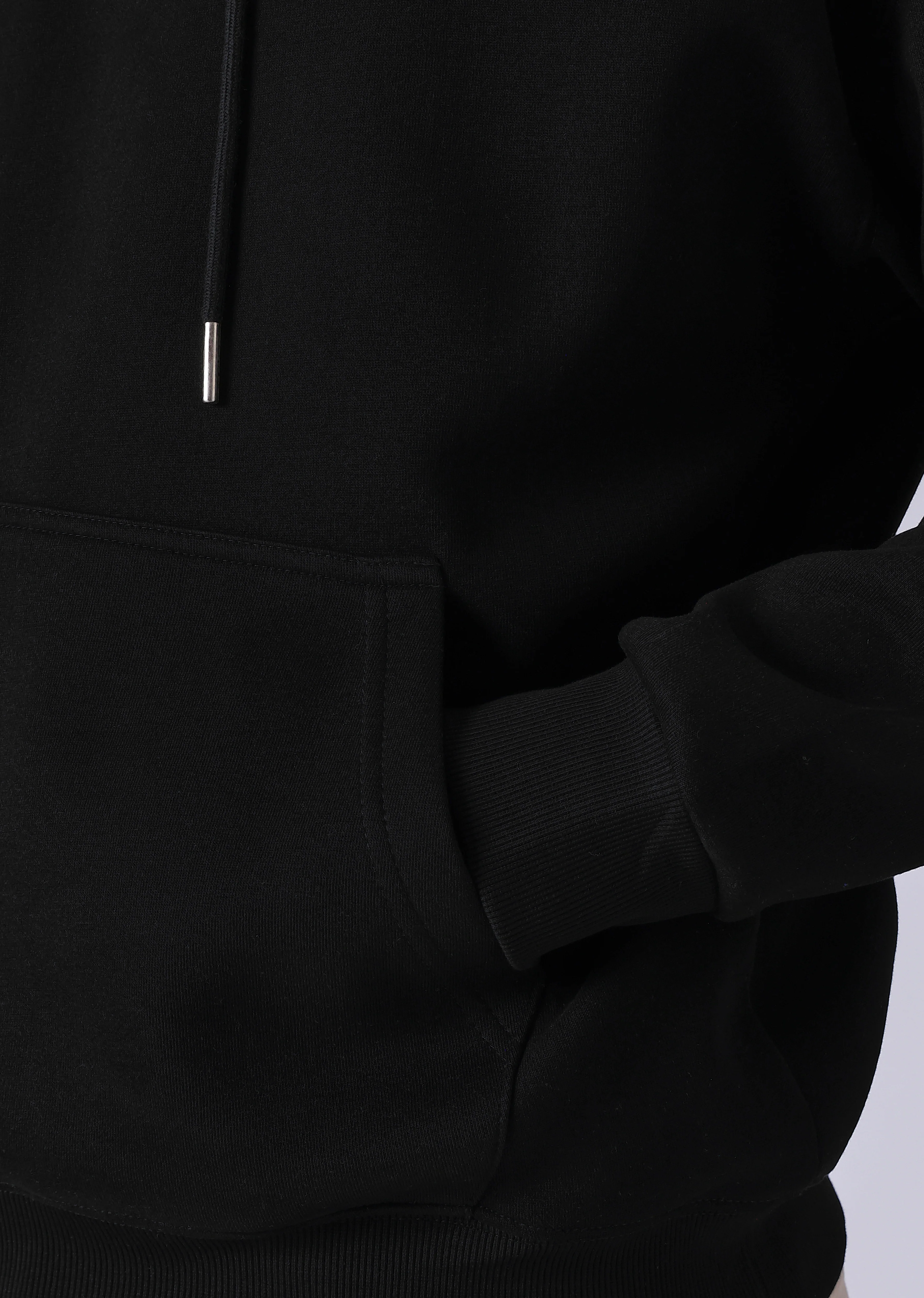 Black Relaxed Fit Hoodie - Image 5