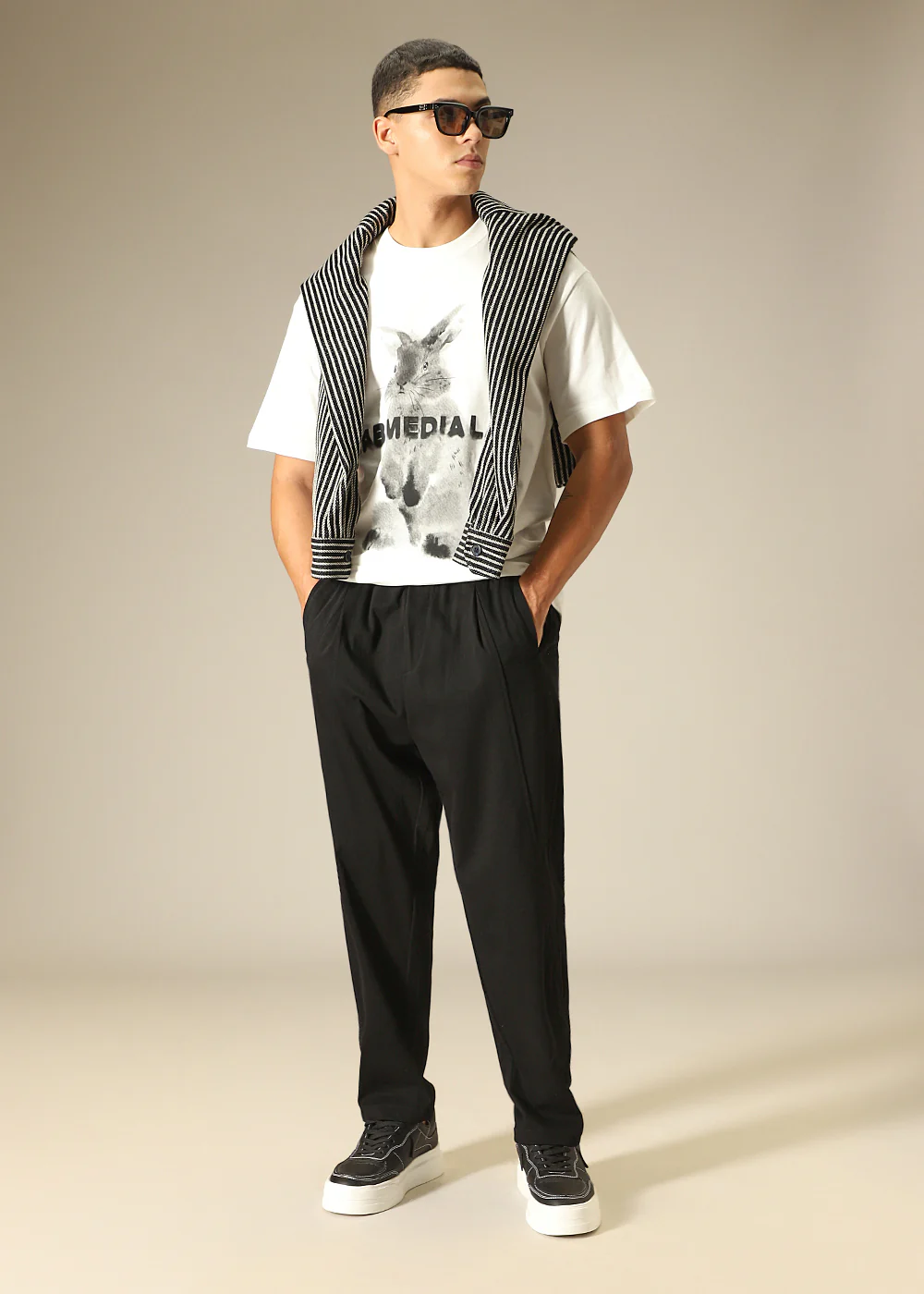 Black Relaxed Fit Trouser - Image 5