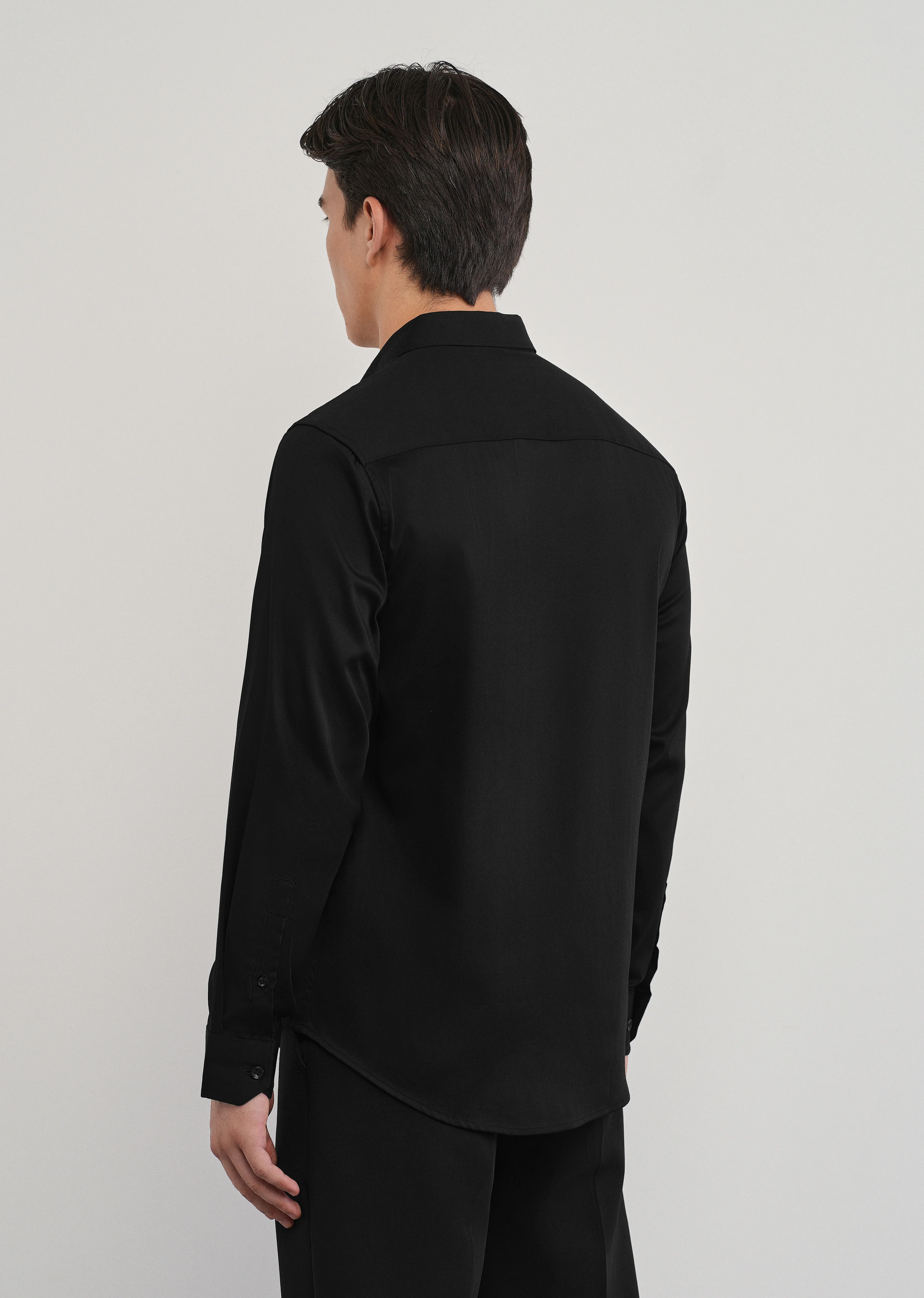 Black Serpent Beadwork Designer Shirt - Image 2