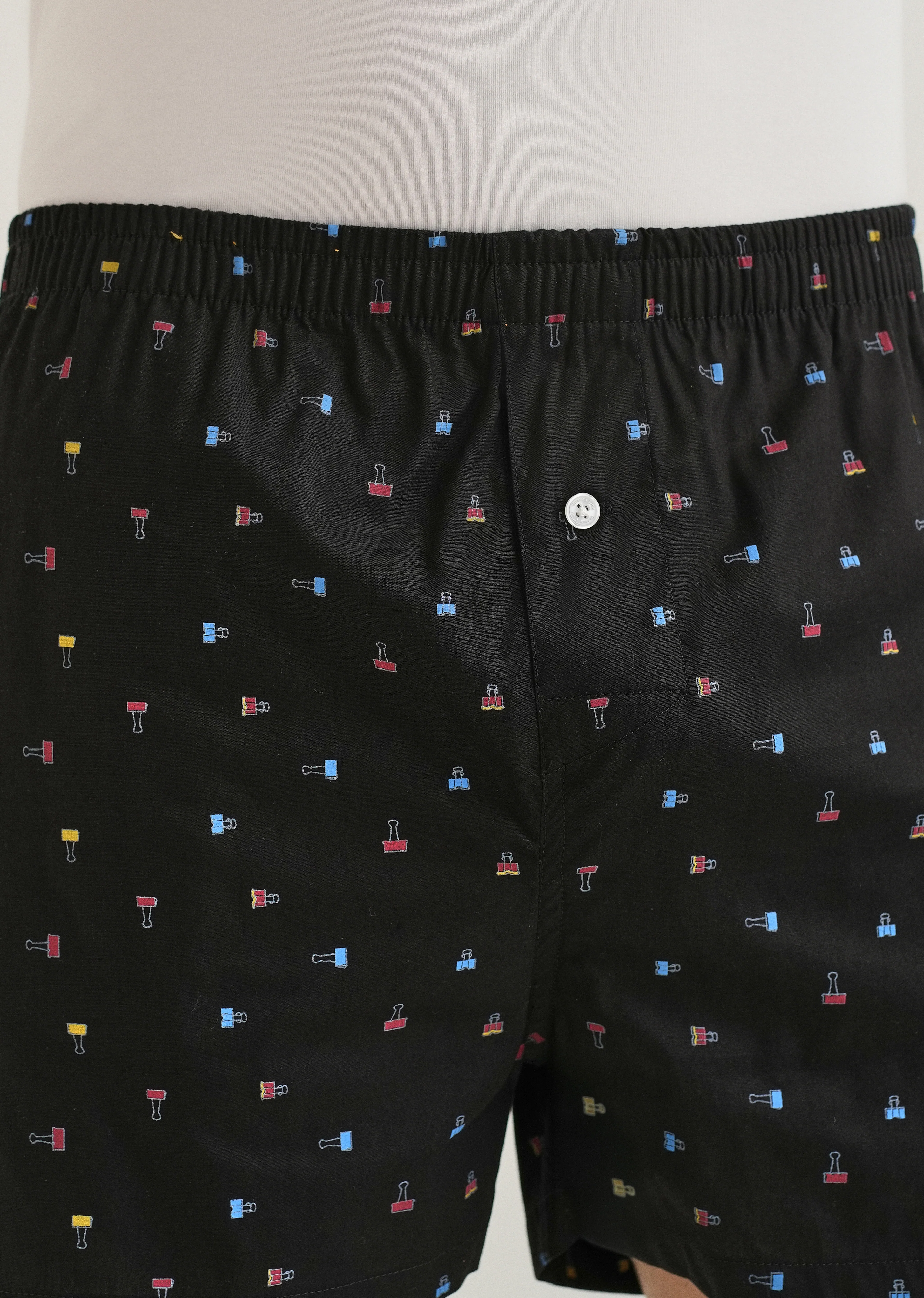 Black Stamp Printed Boxer - Image 3