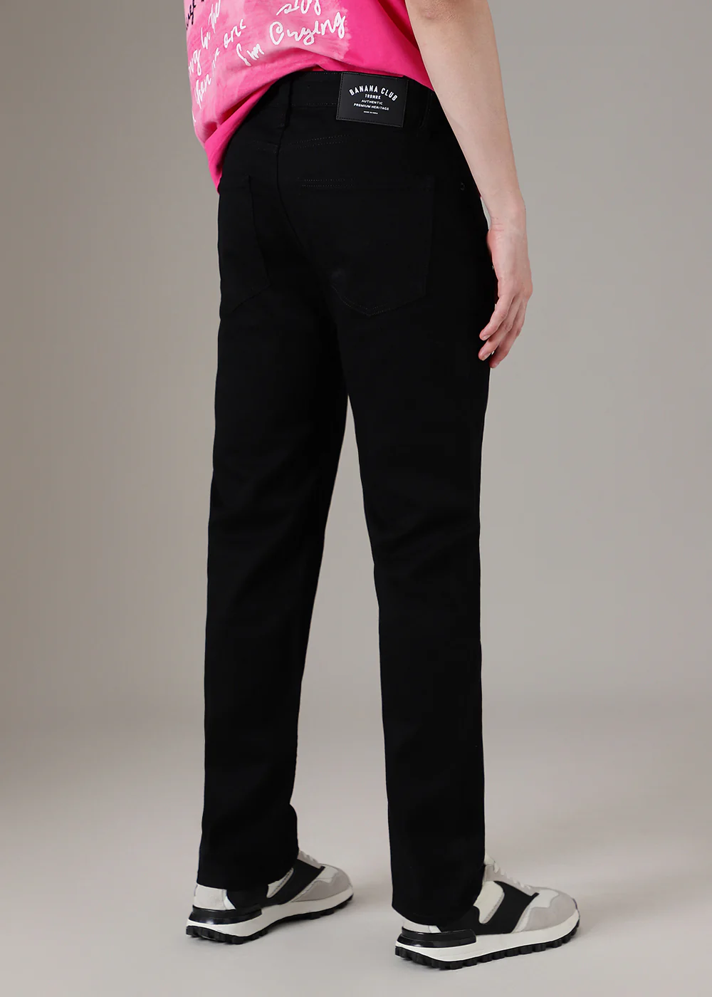 Black Straight Fit Denim - Image 4