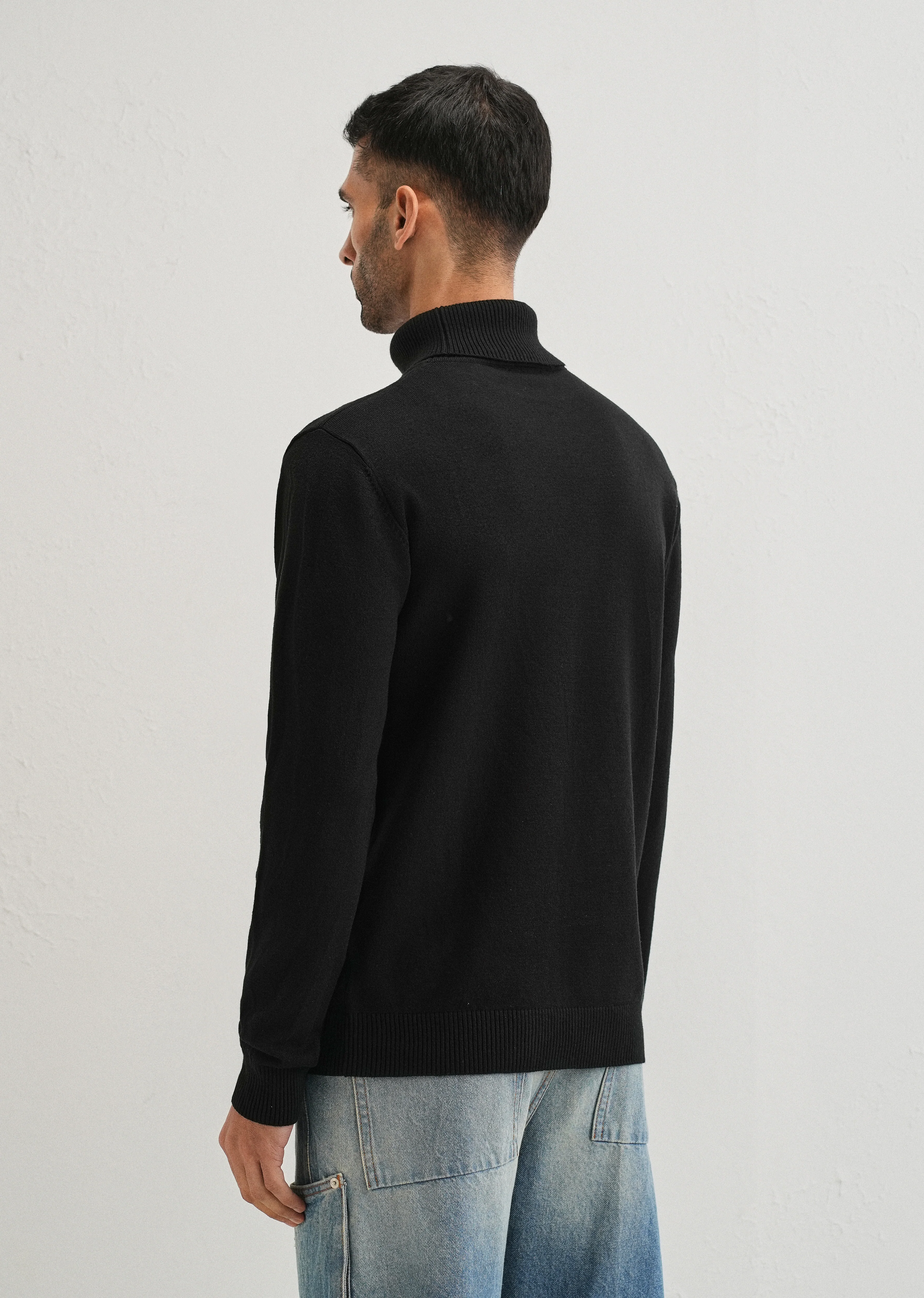 Black Turtle-Neck Sweater - Image 2