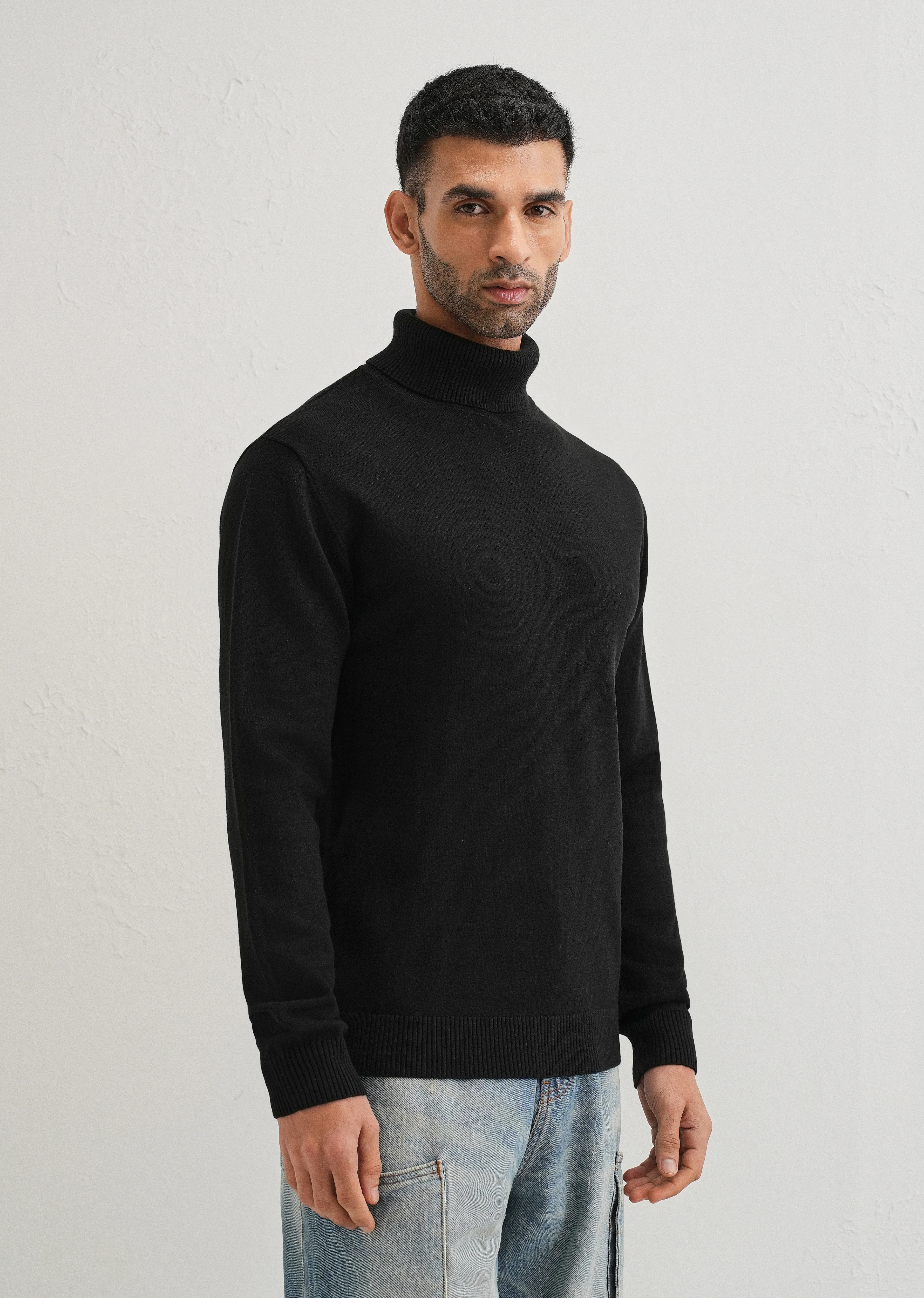 Black Turtle-Neck Sweater - Image 4