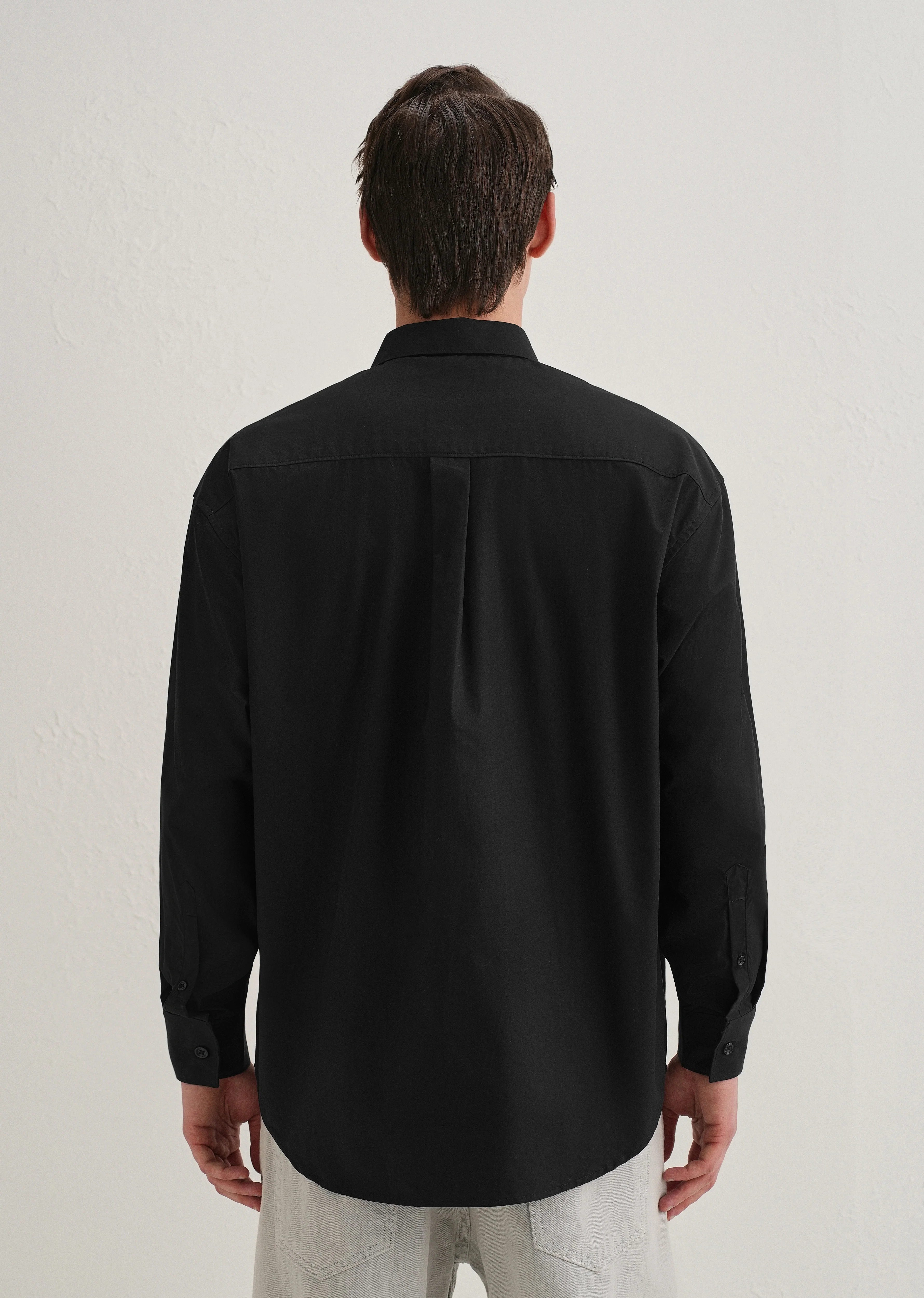 Black Valentine Note Cotton Shirt - Image 2