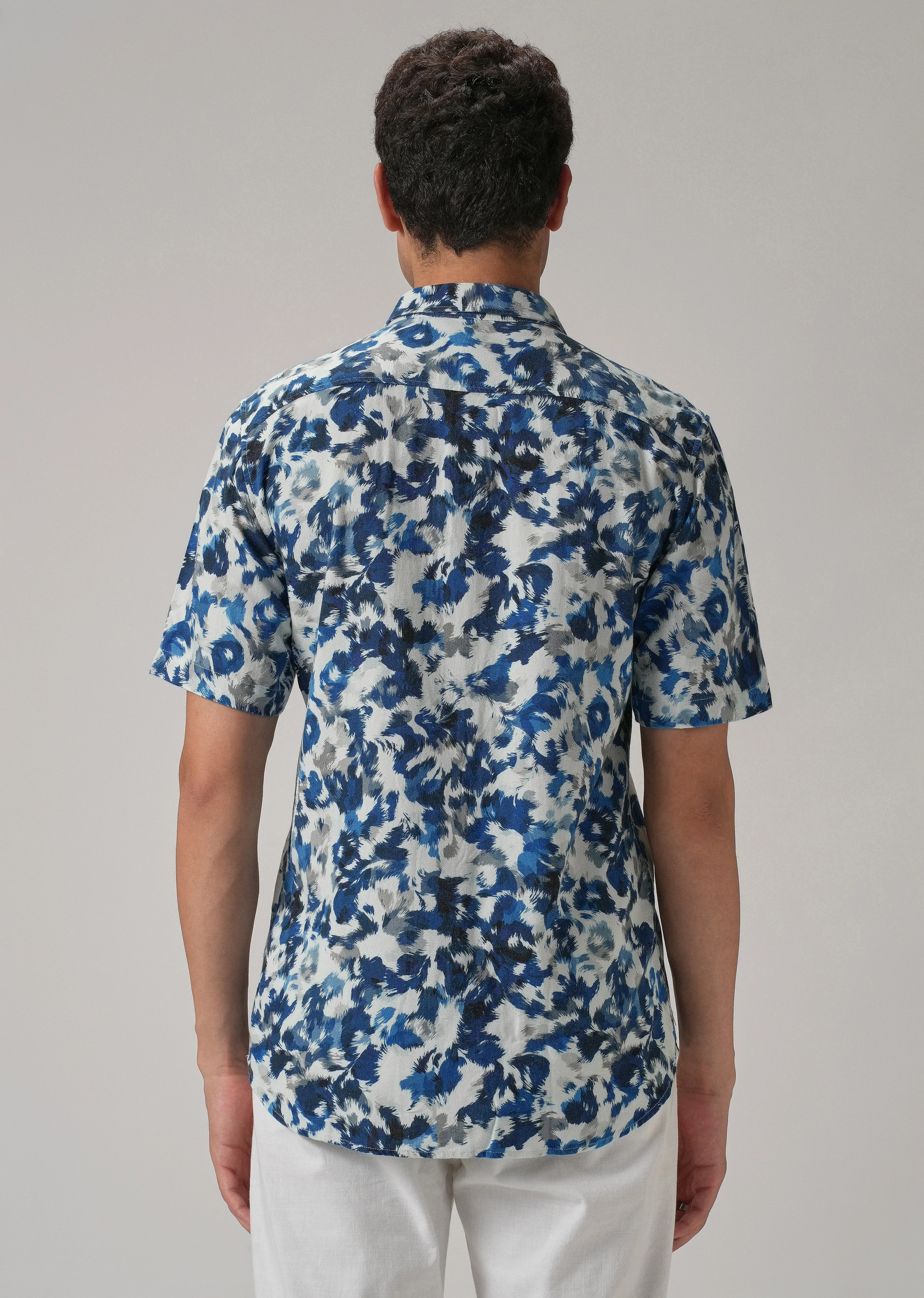 Blue Ethereal Half Sleeve shirt - Image 2