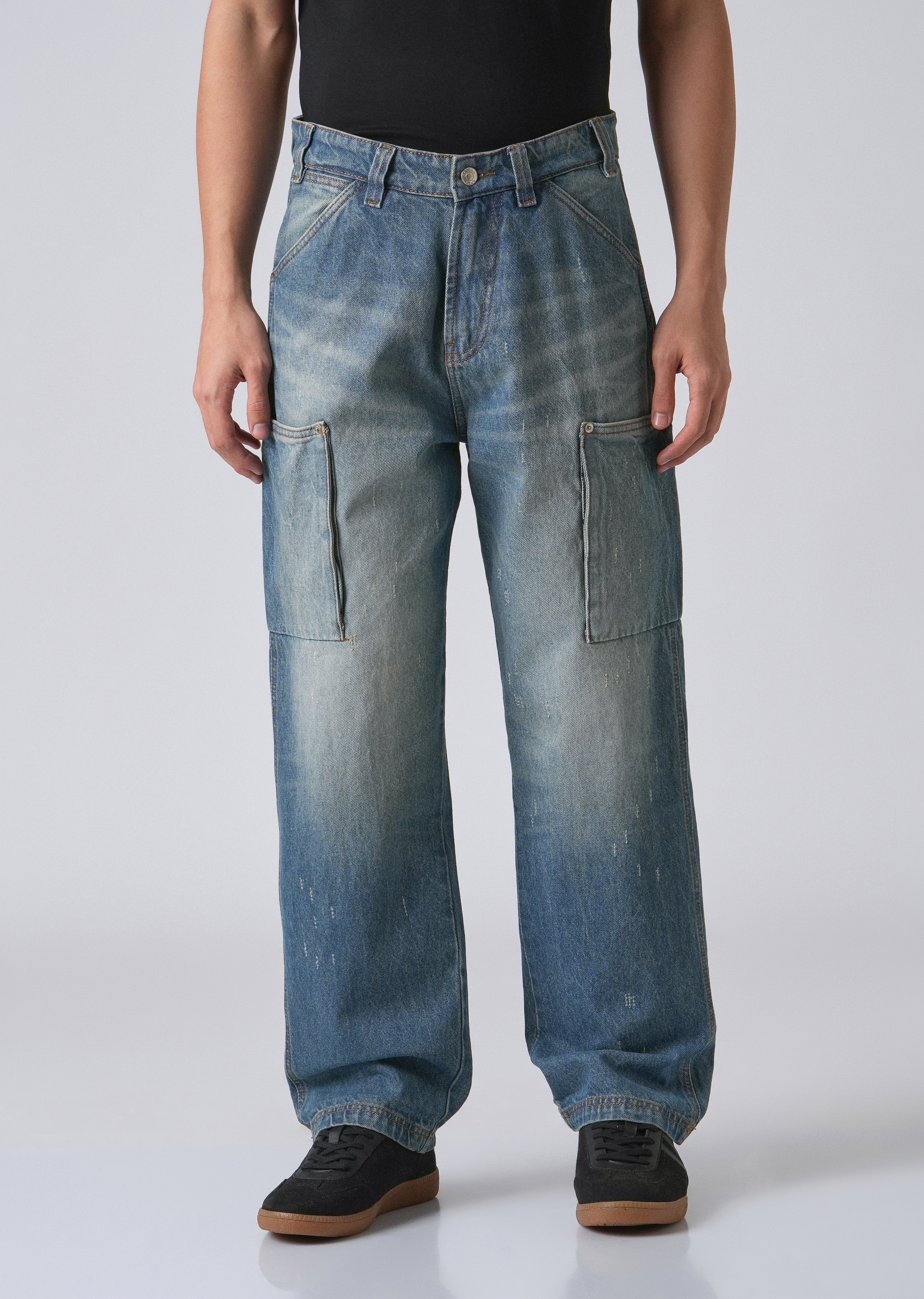 Blue Fade Baggy Fit Denim - Image 3