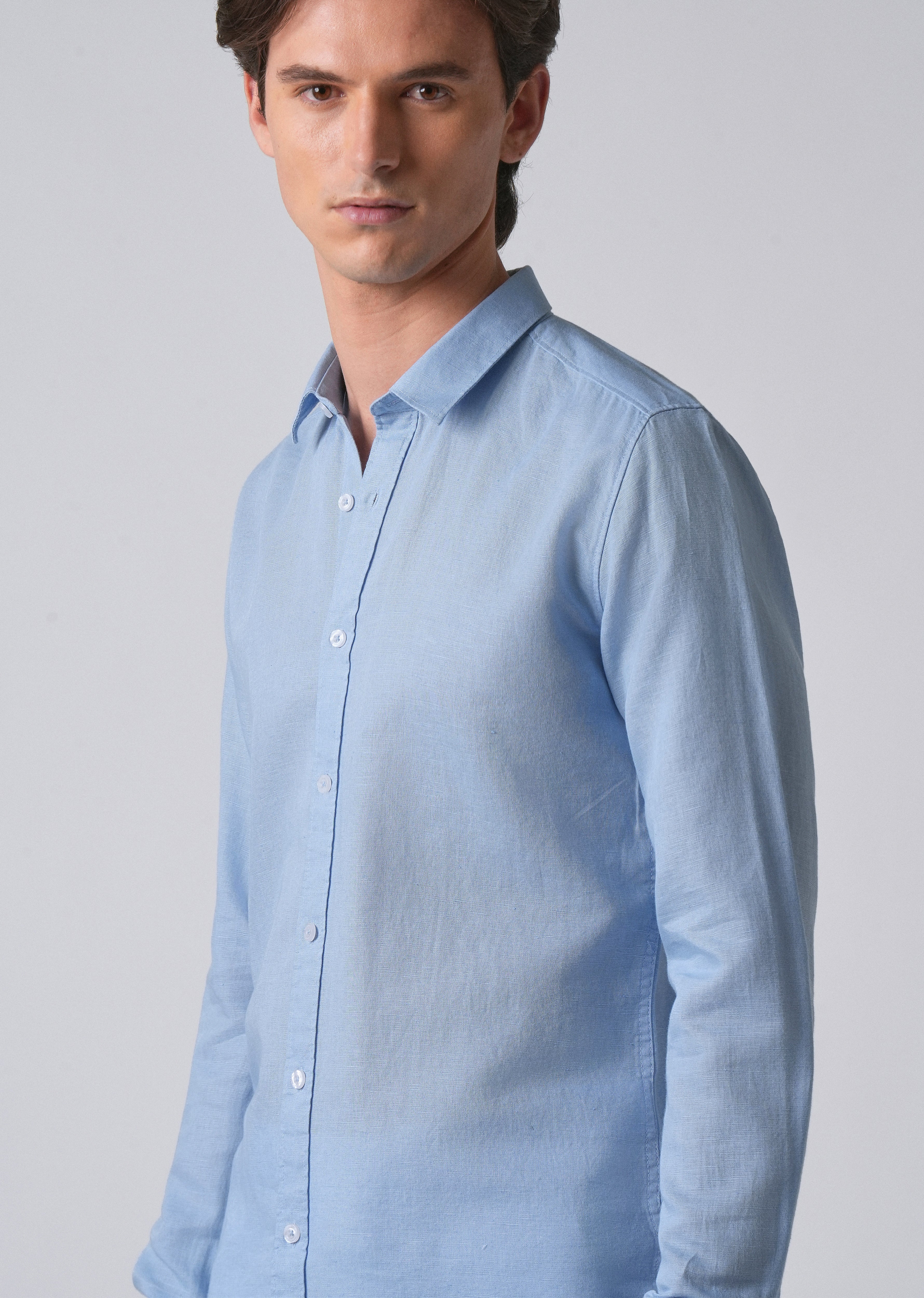 Blue Linen Shirt - Image 5