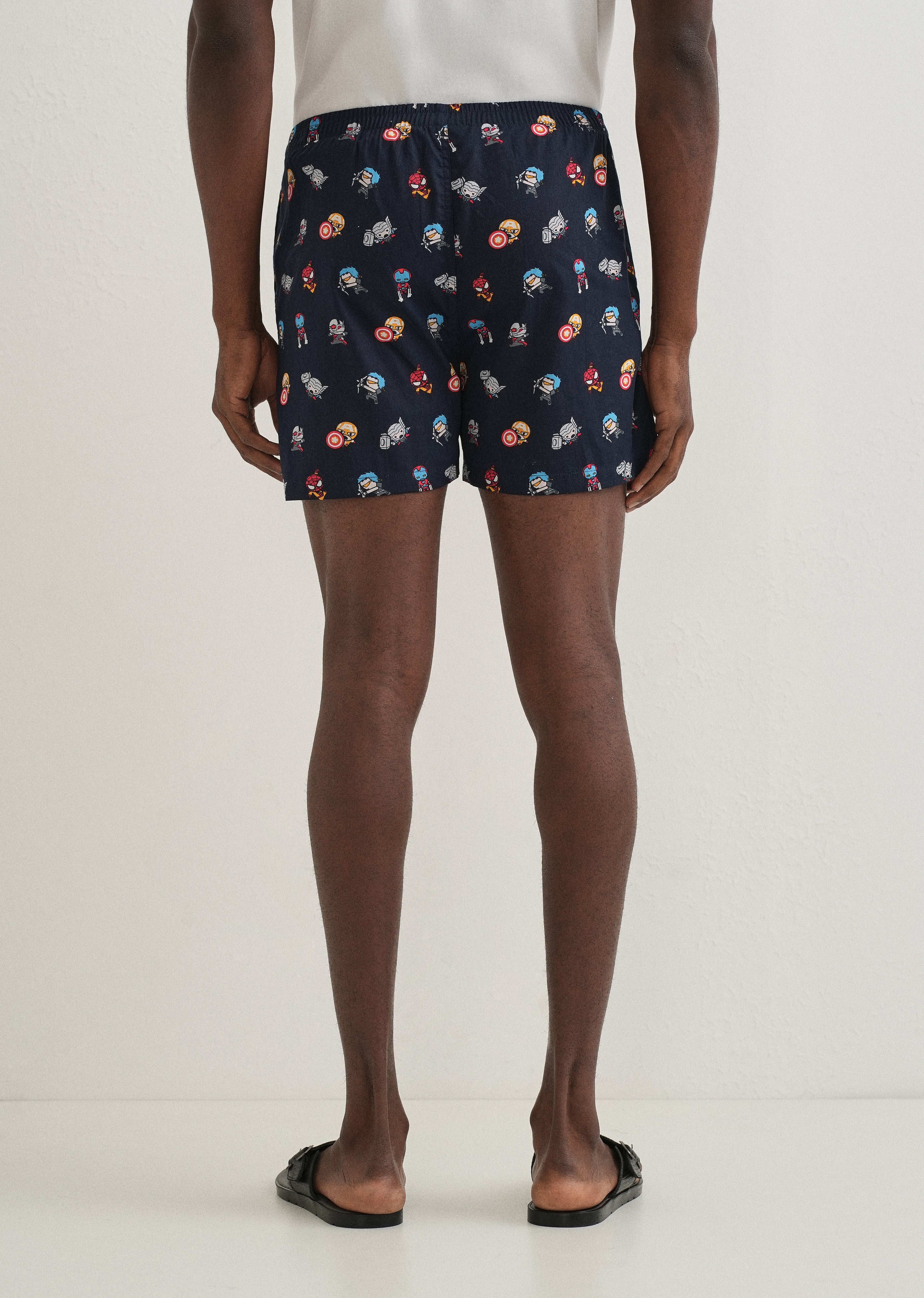Blue Marvel Printed Boxer - Image 2