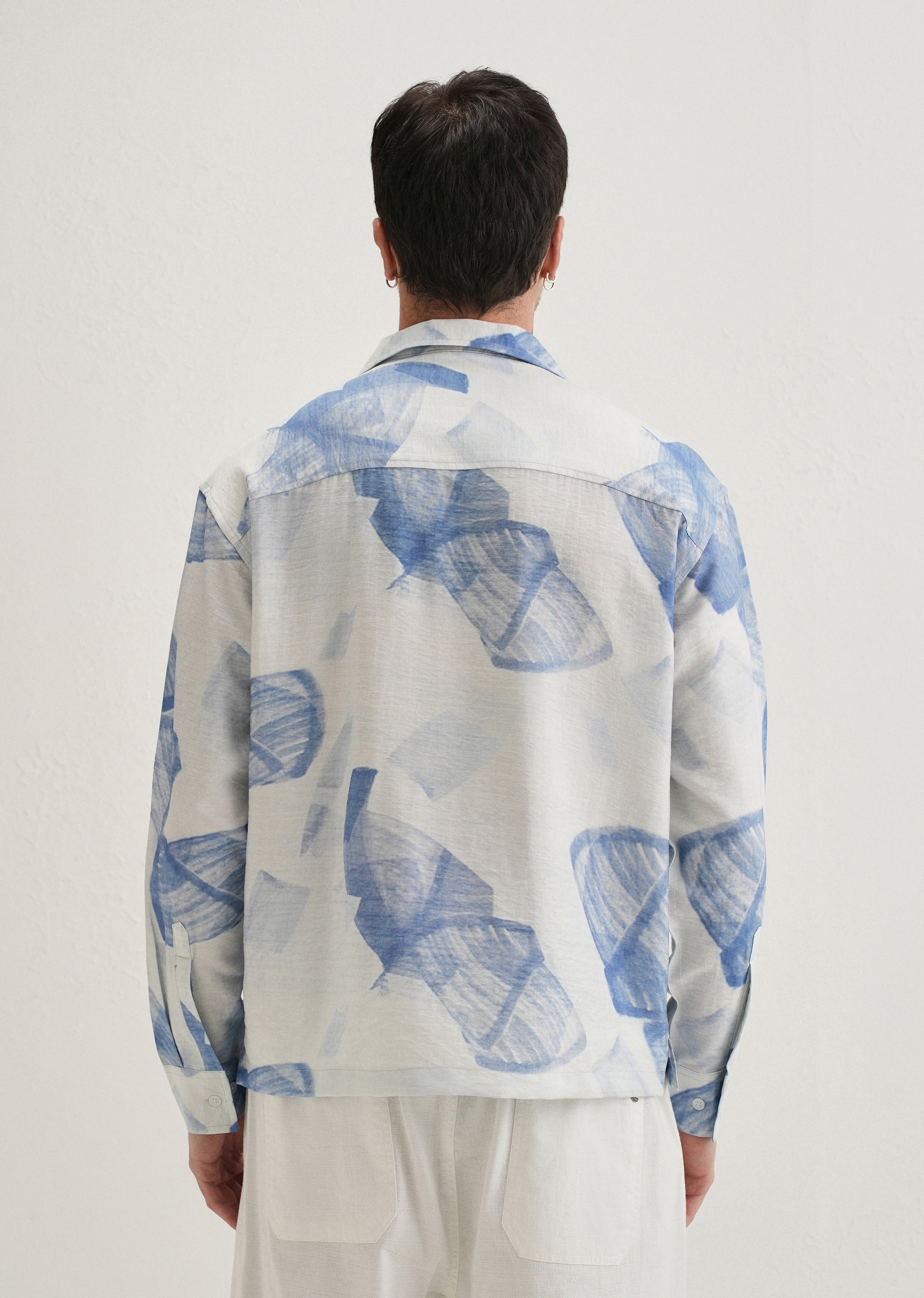 Blue Riviera Wash Printed Shirt - Image 2