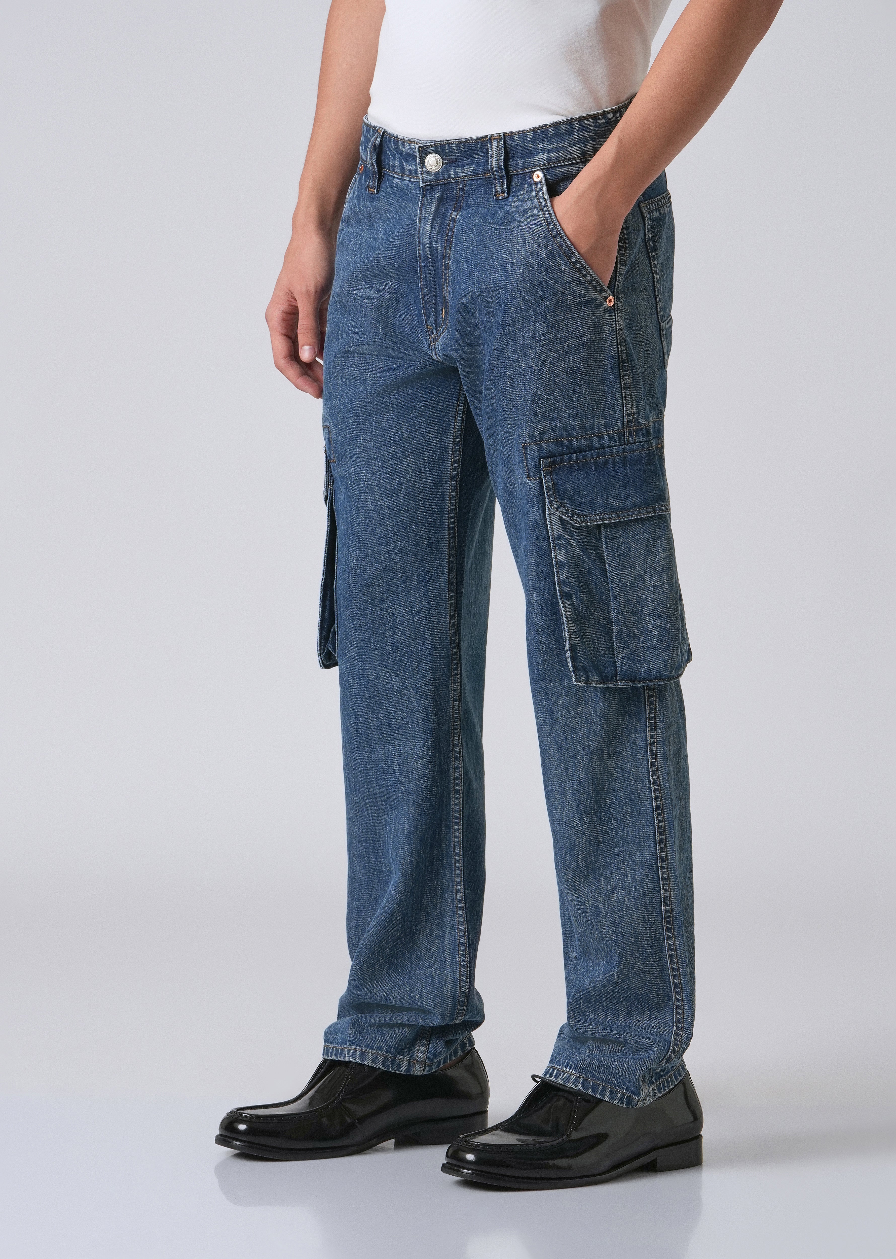 Blue Sapphire Baggy Denim - Image 4