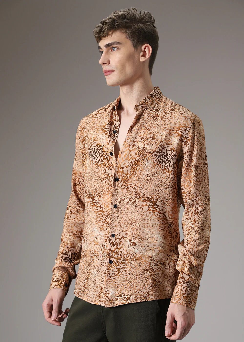 Boa Brown Feather Shirt - Image 5