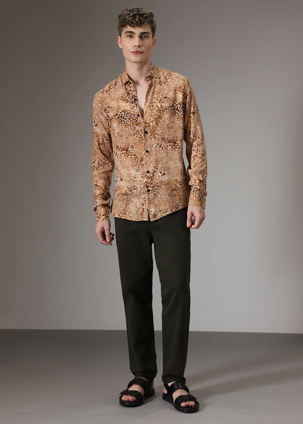 Boa Brown Feather Shirt - Image 7