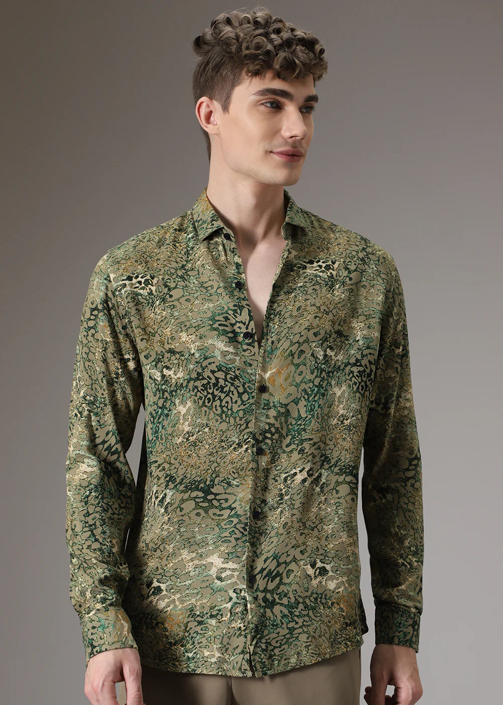 Boa Green Feather Shirt - Image 3