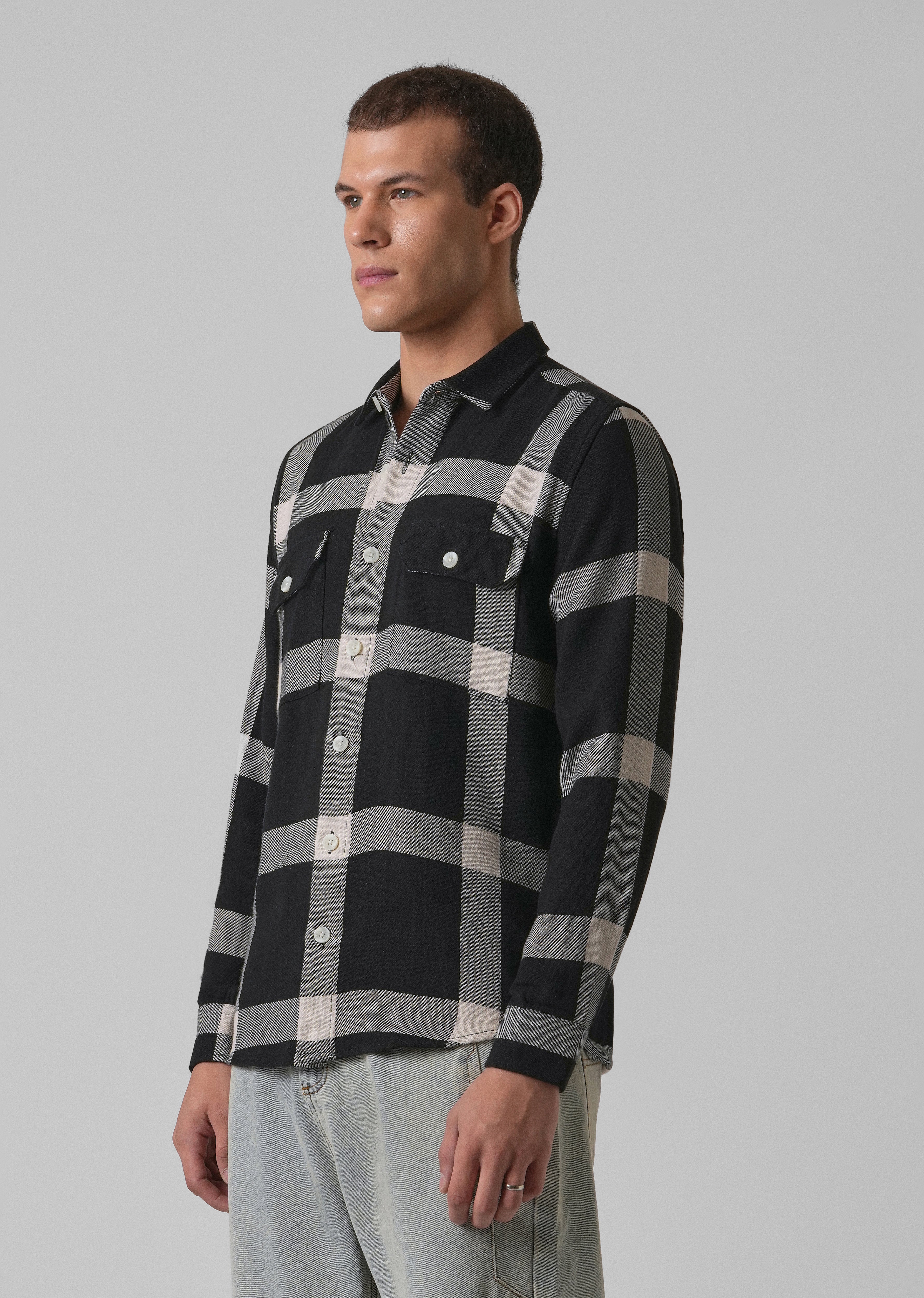 Bold Classic Brushed Cotton Check Shirt - Image 4