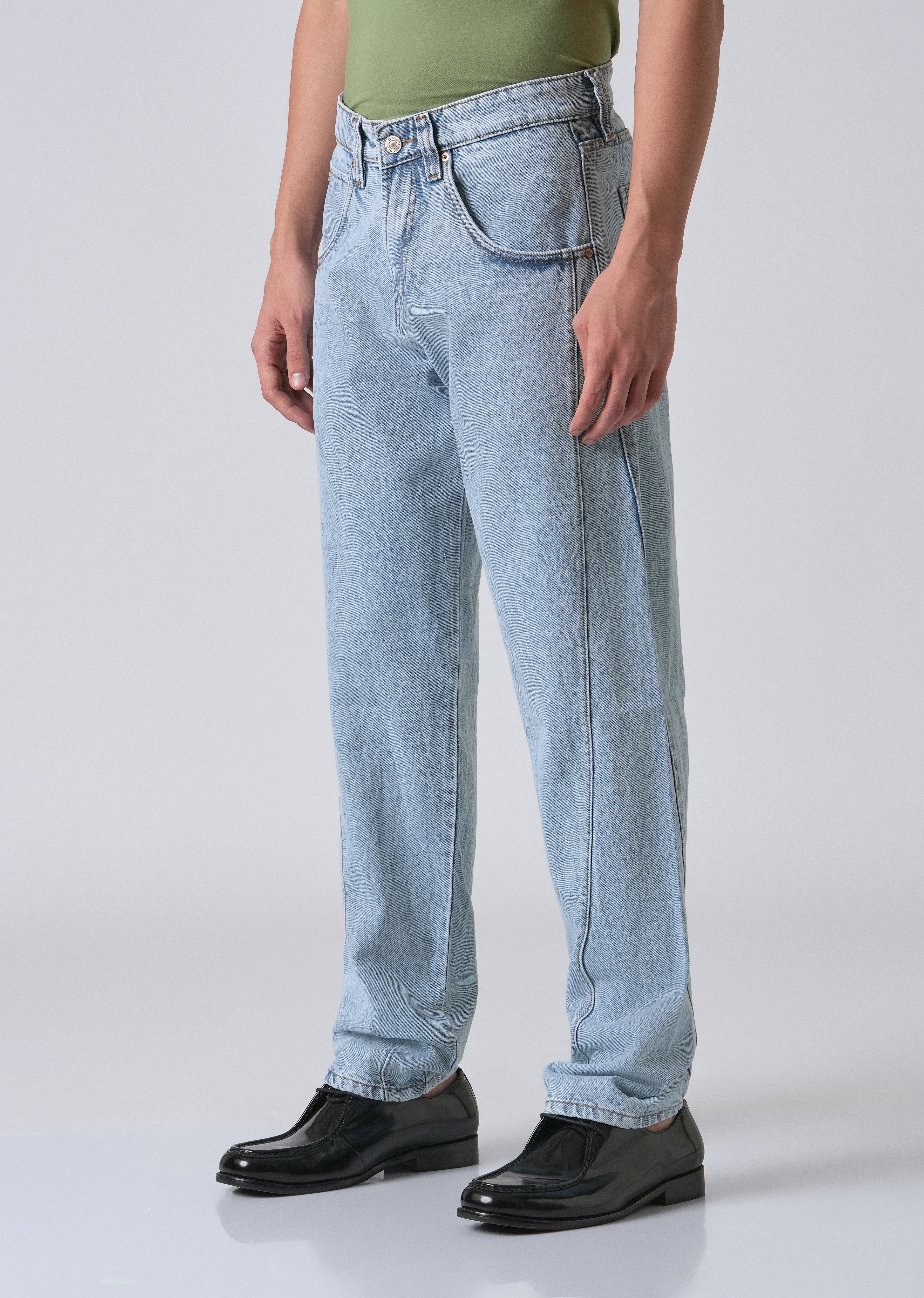Breeze Blue Straight Fit Denim - Image 4