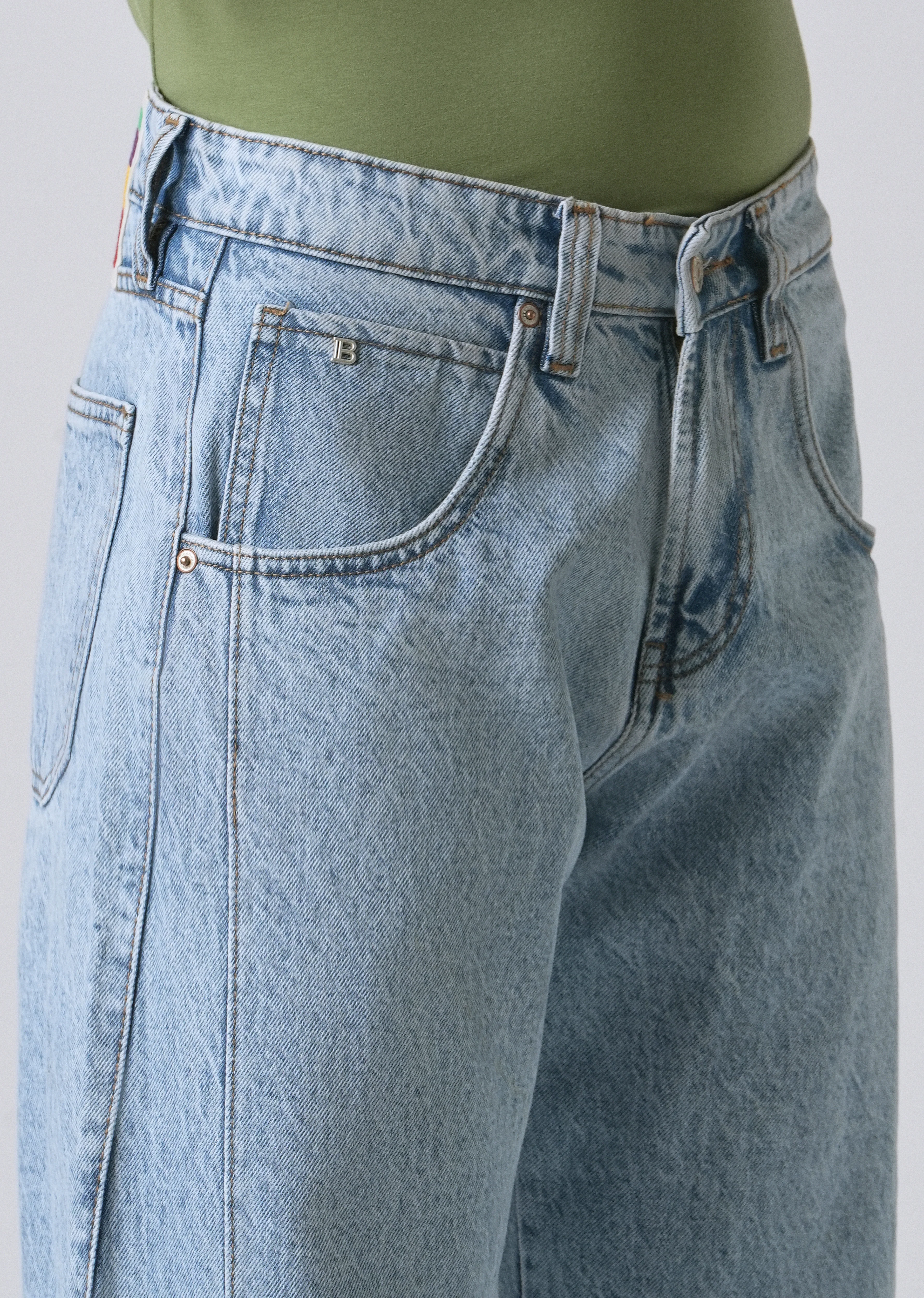 Breeze Blue Straight Fit Denim - Image 5