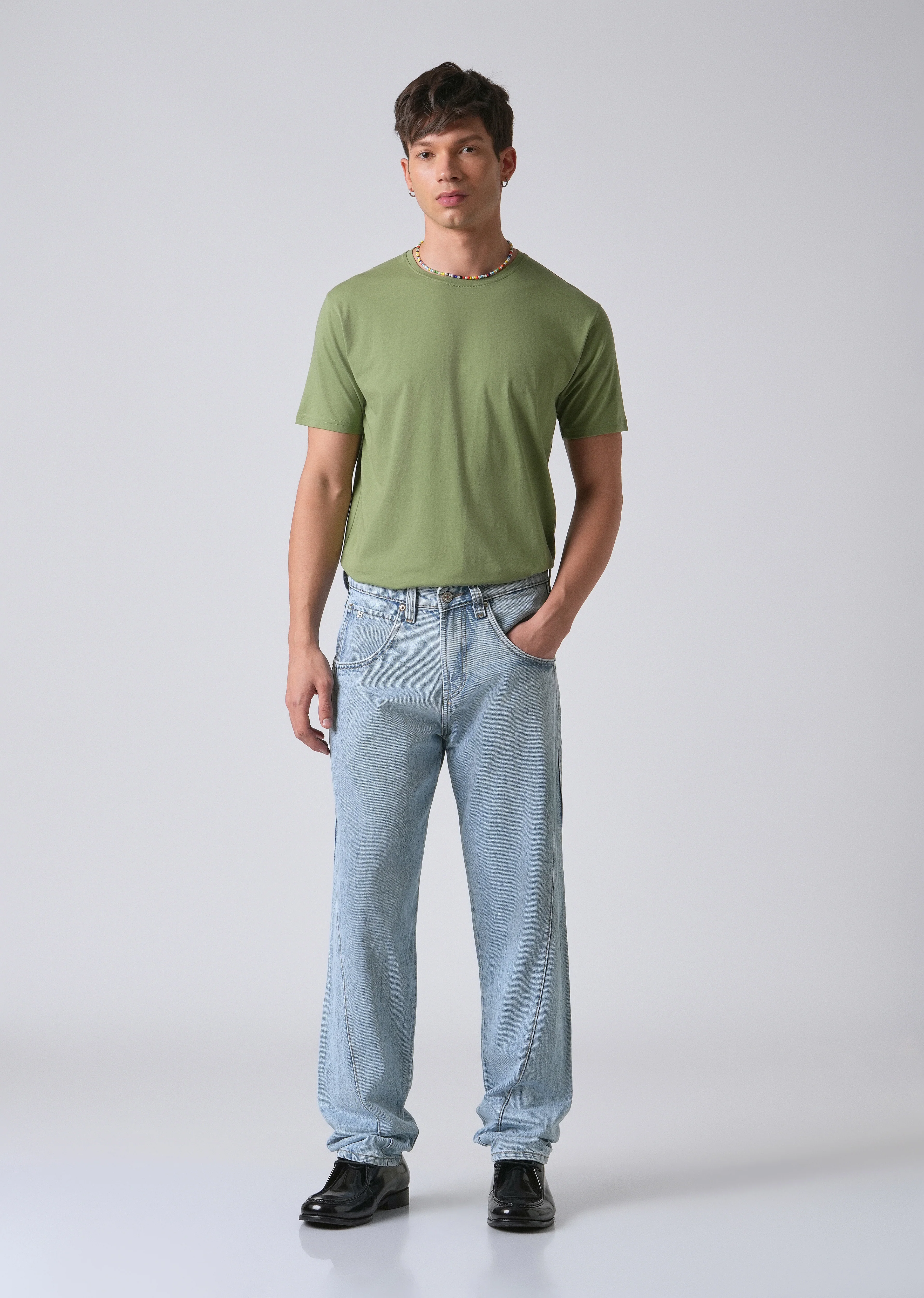 Breeze Blue Straight Fit Denim - Image 6