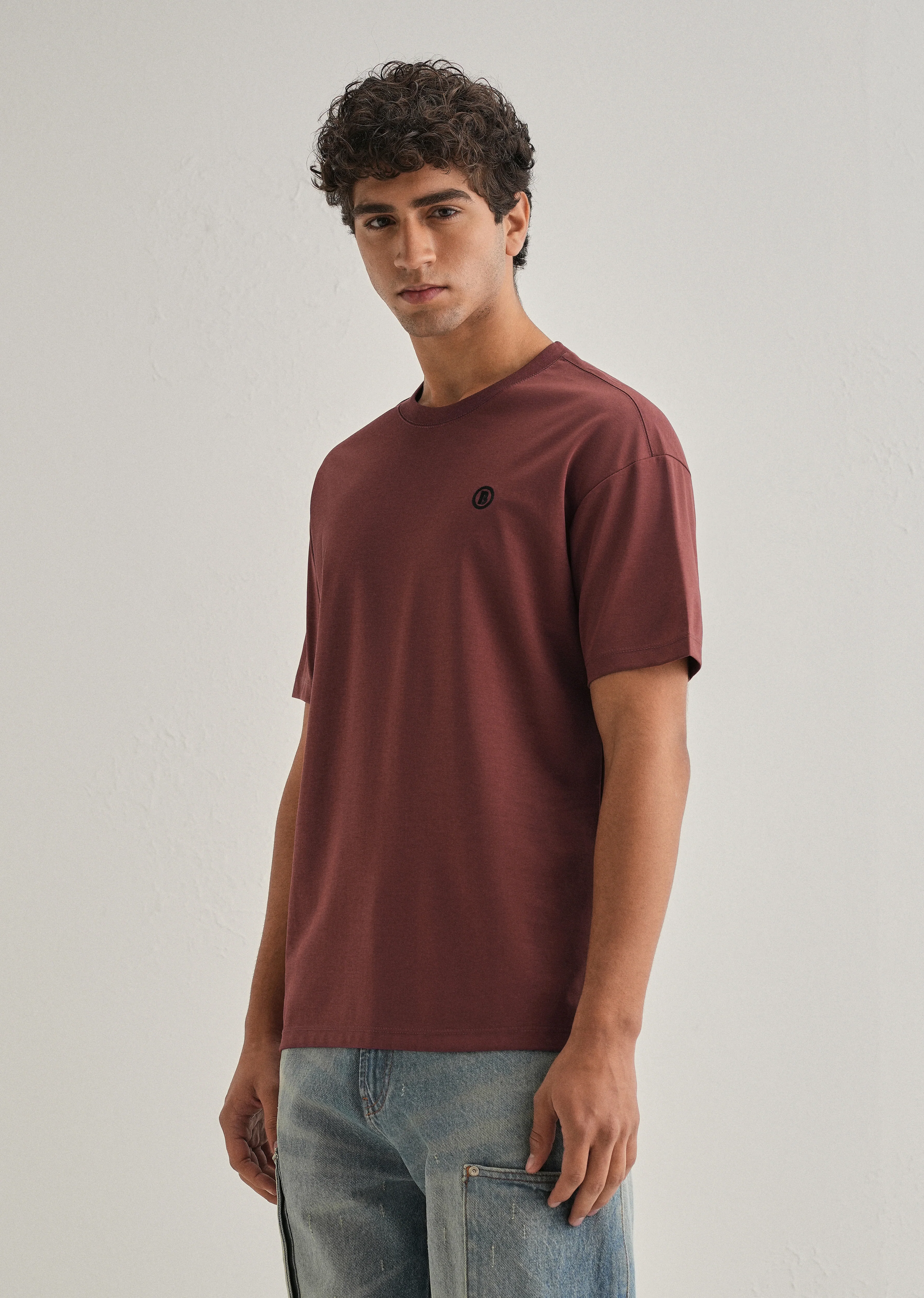 Brick Red Crew Neck T-shirt - Image 6