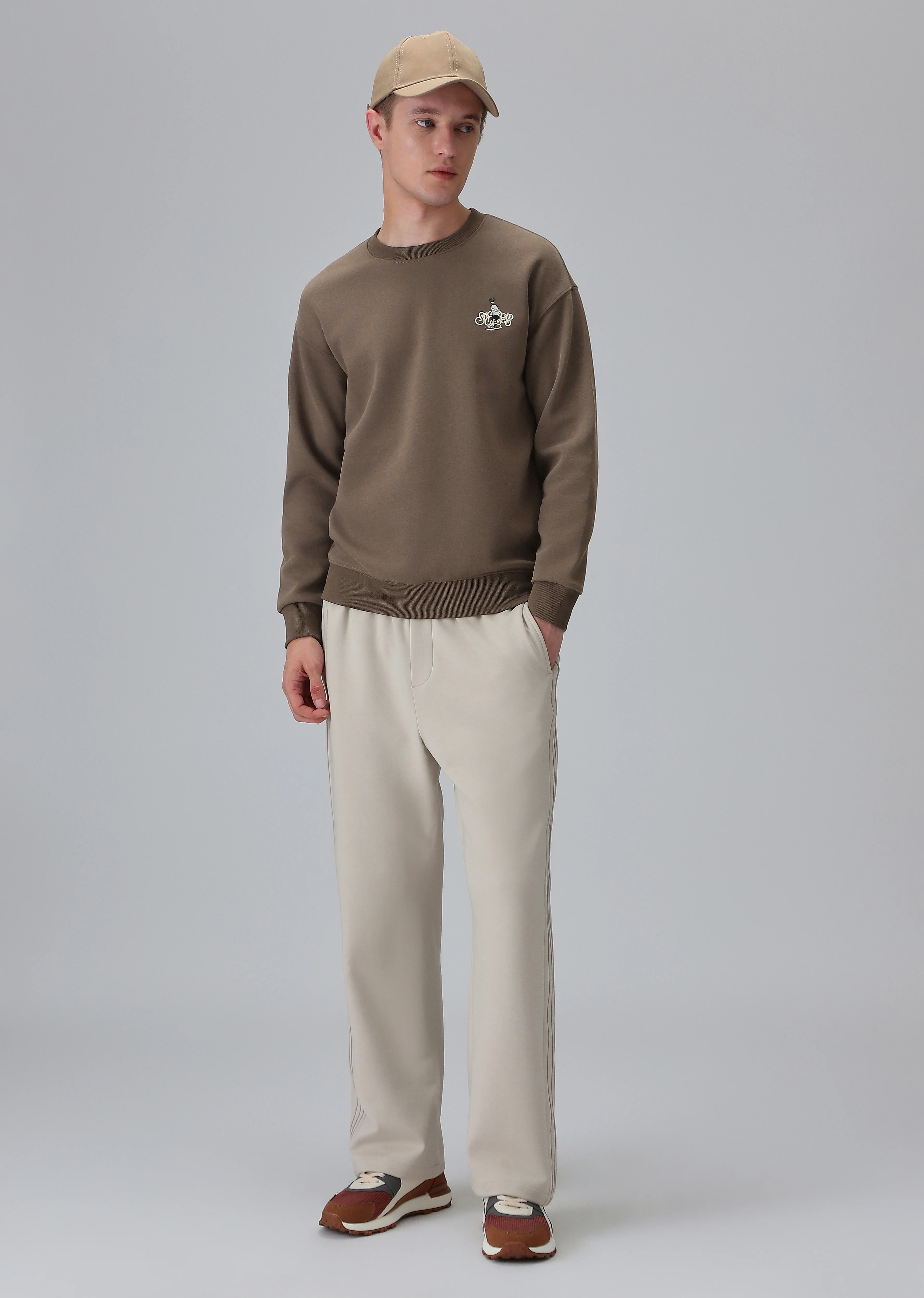 Brown Back Emboss Sweatshirt - Image 6