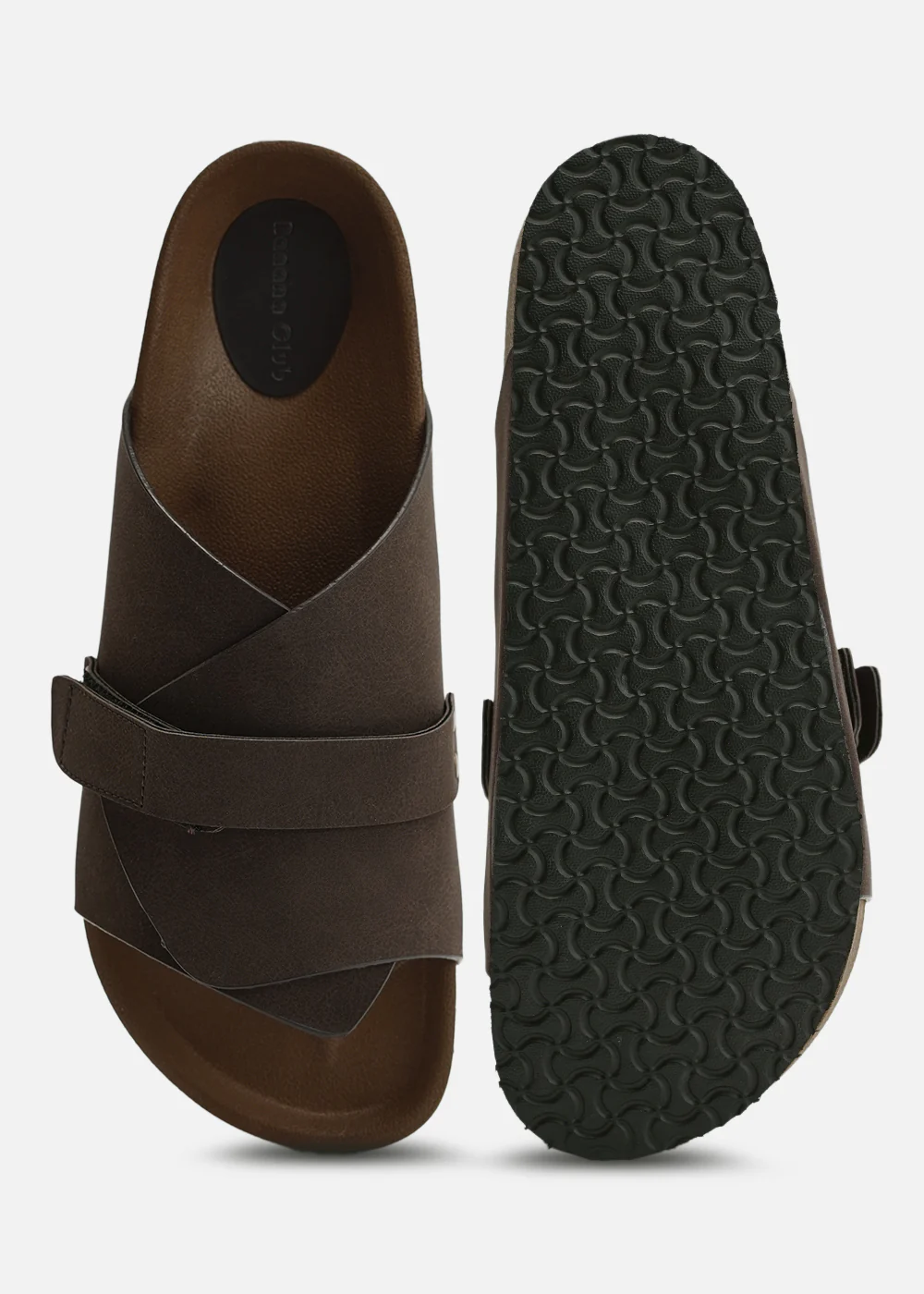 Brown Classic Cross-Over Sandals - Image 4