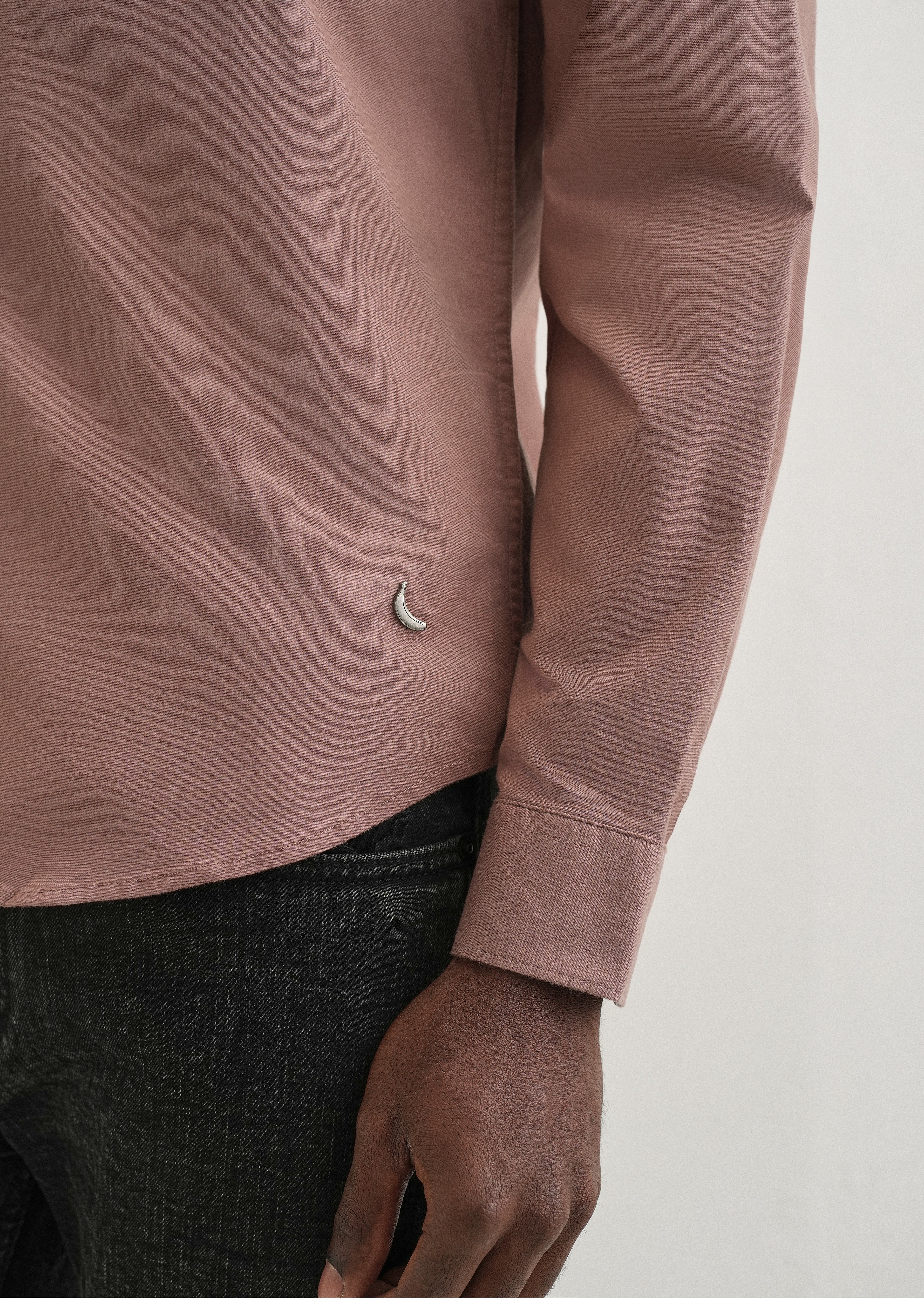 Brown Contrast Placket Shirt - Image 2