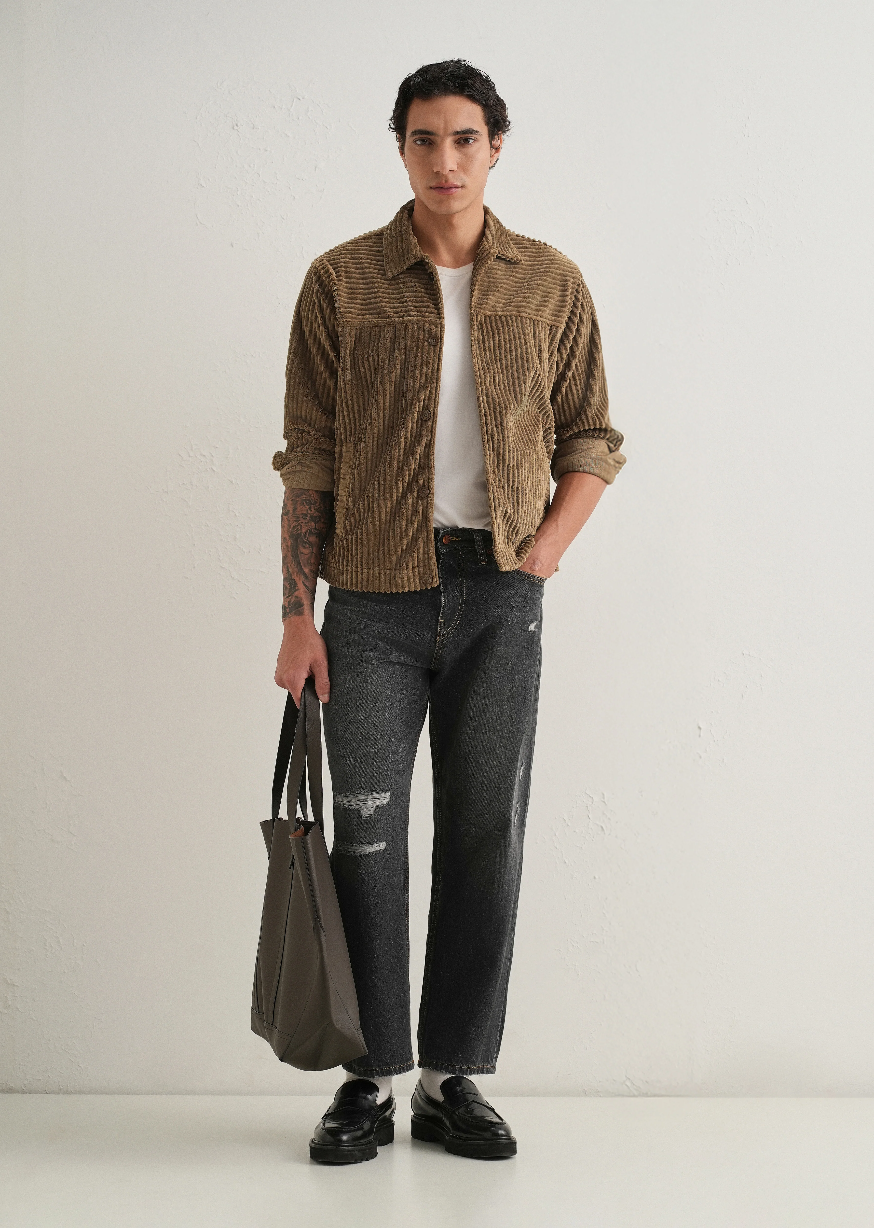 Brown Corduroy Shacket - Image 6