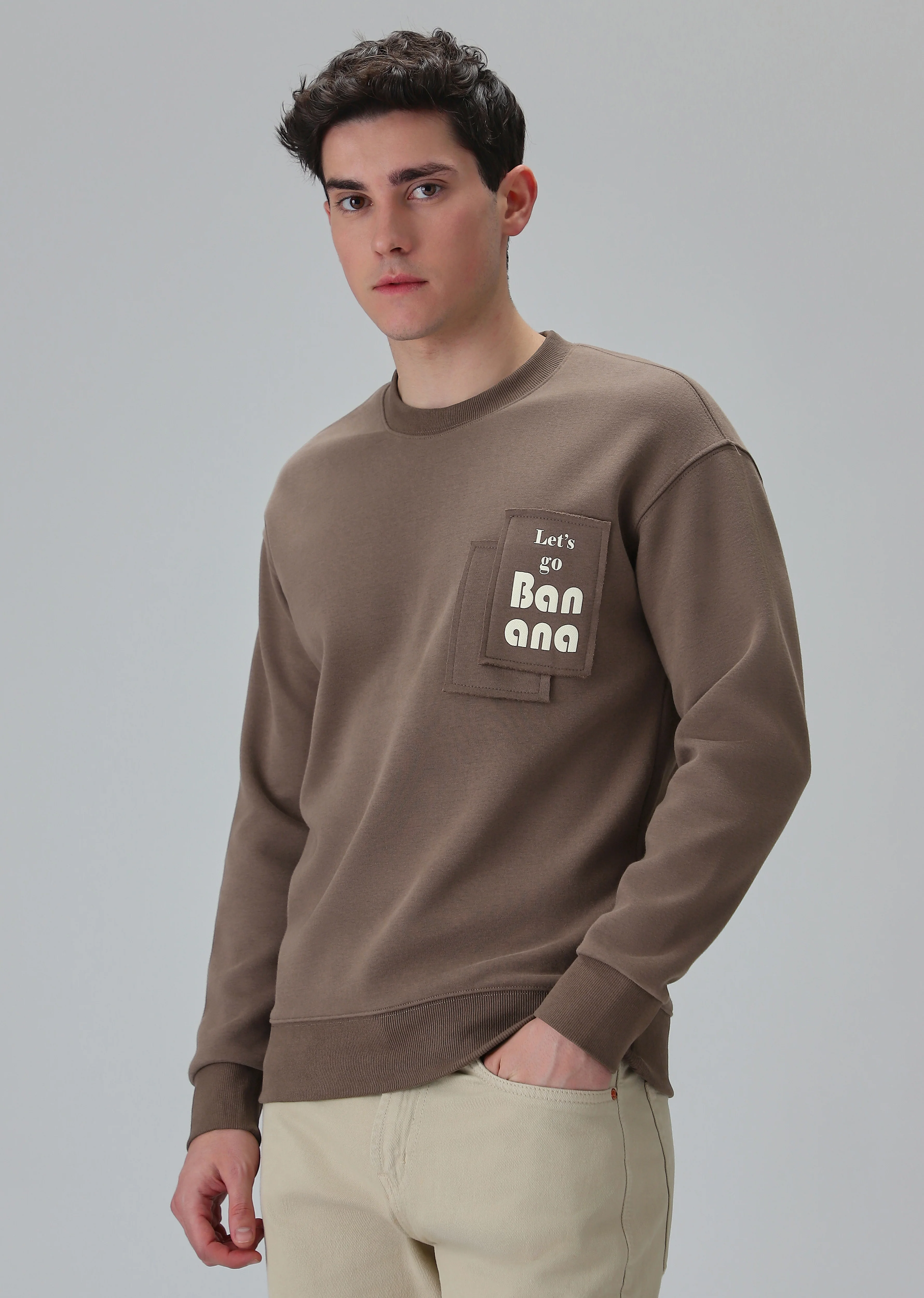 Brown Patch Sweatshirt - Image 4