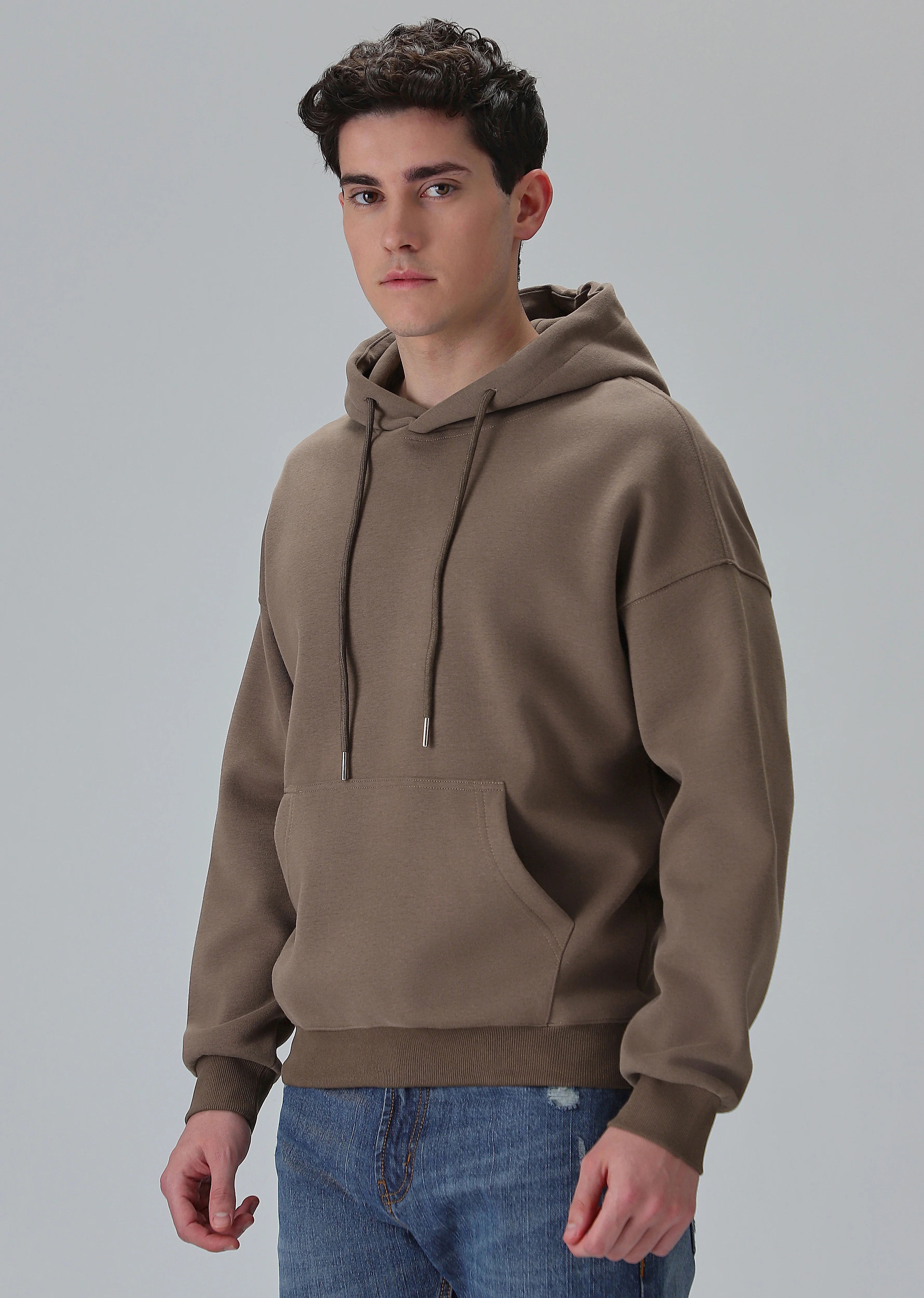 Brown Relaxed Fit Hoodie - Image 4