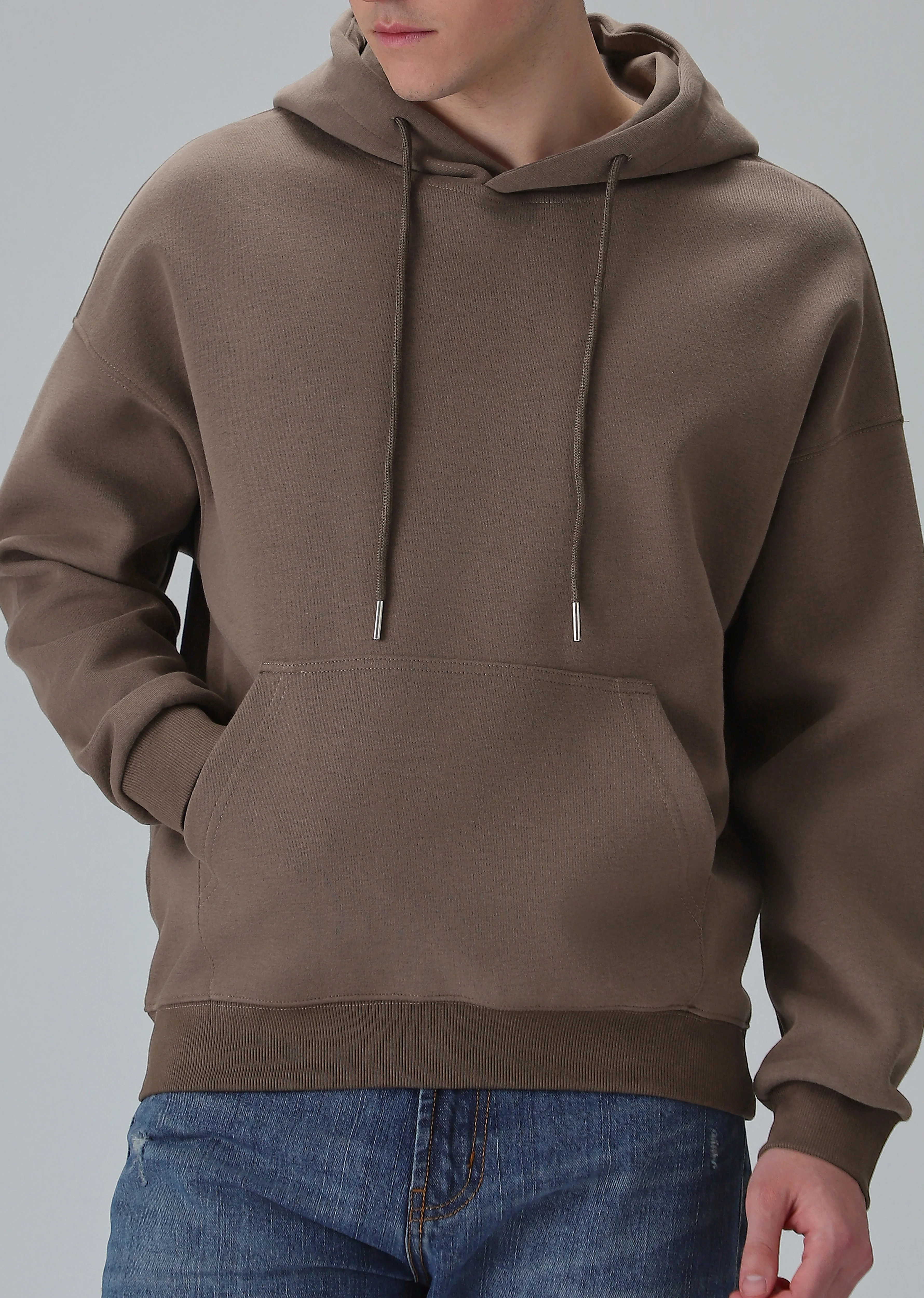 Brown Relaxed Fit Hoodie - Image 7