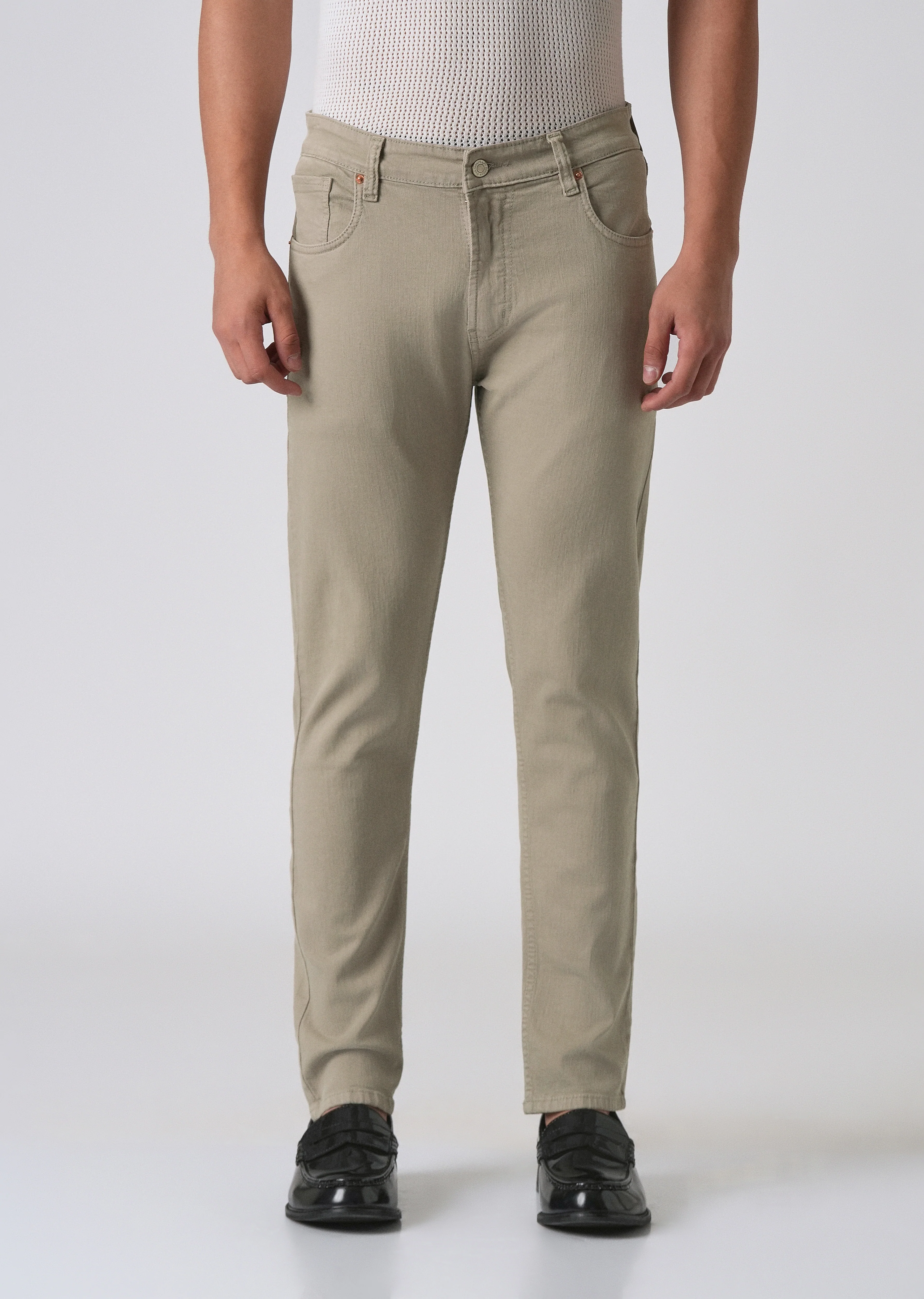 Brown Slim Fit Denim - Image 3