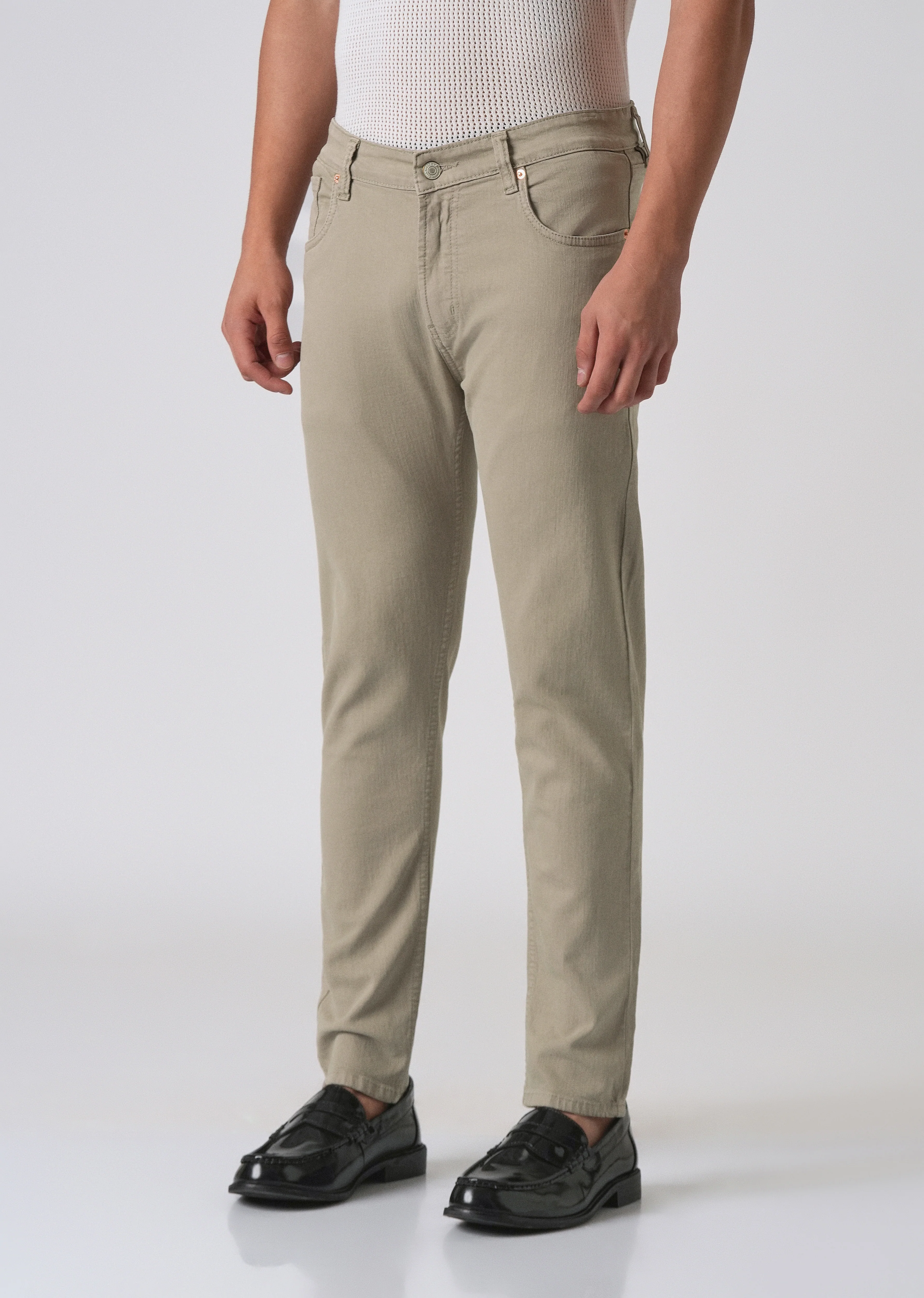 Brown Slim Fit Denim - Image 4