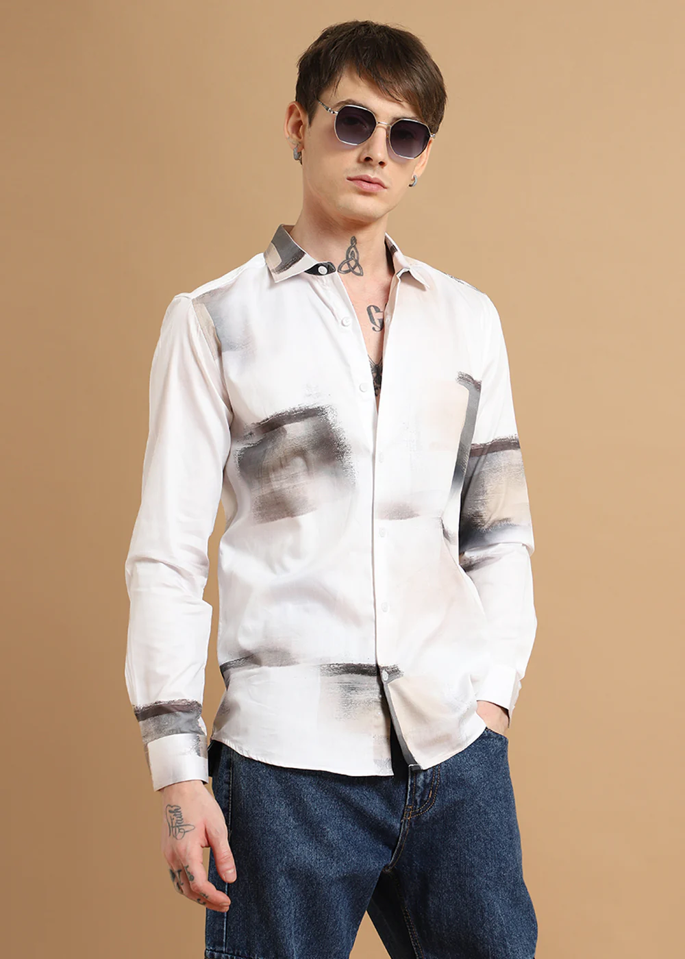 Brushwash Printed Shirt - Image 4