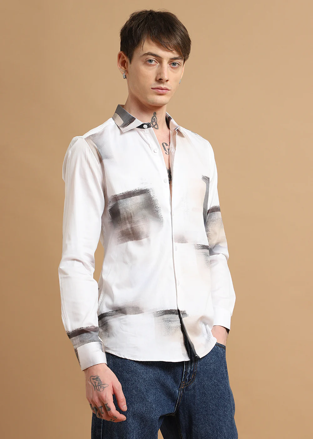 Brushwash Printed Shirt - Image 5