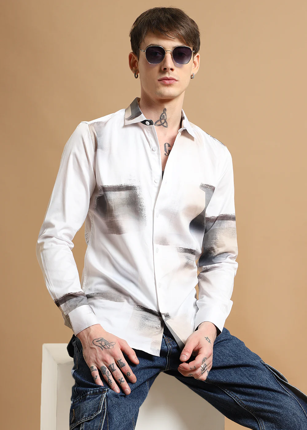 Brushwash Printed Shirt - Image 6