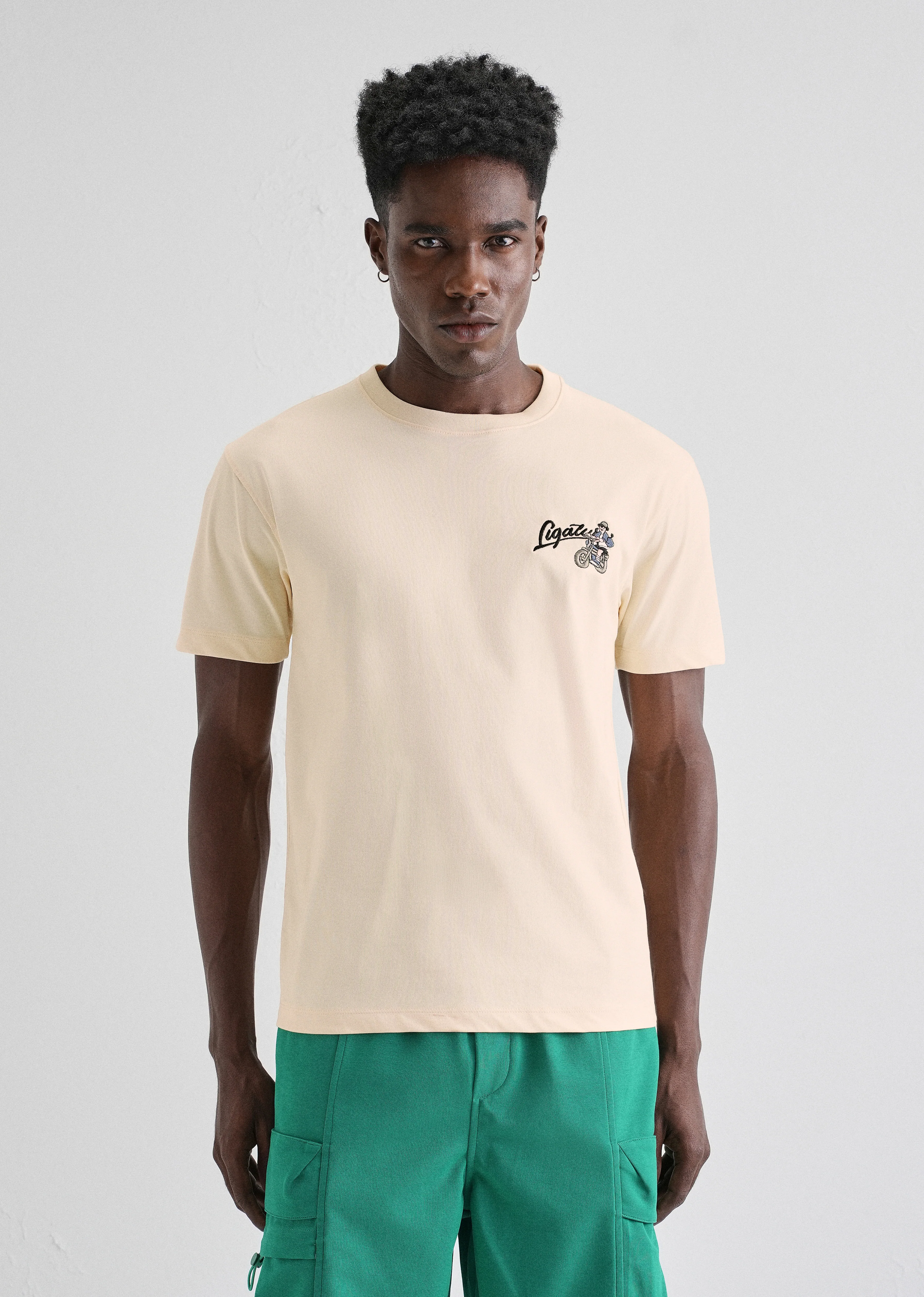 Butter Cream Back Printed T-shirt - Image 3