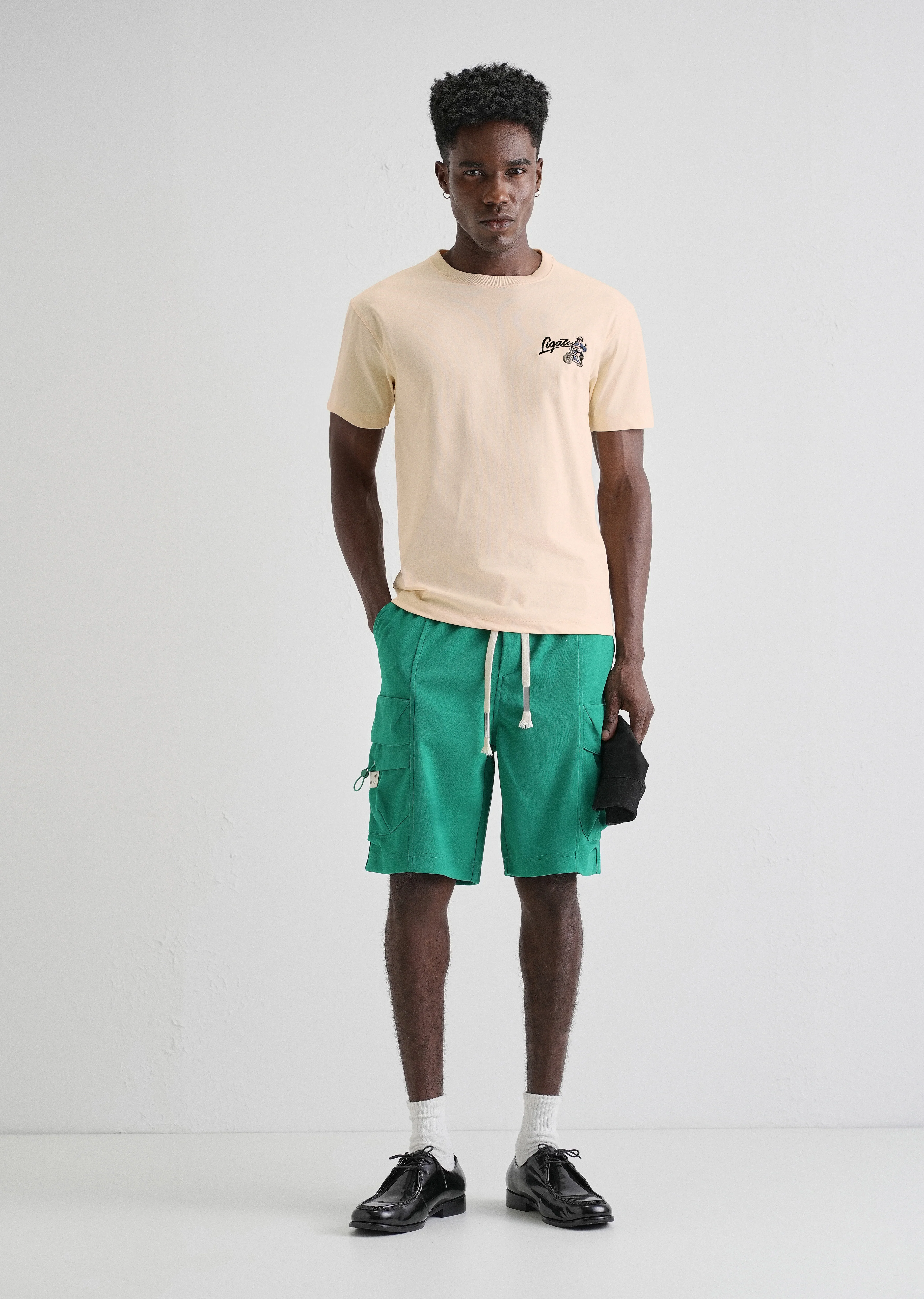 Butter Cream Back Printed T-shirt - Image 6