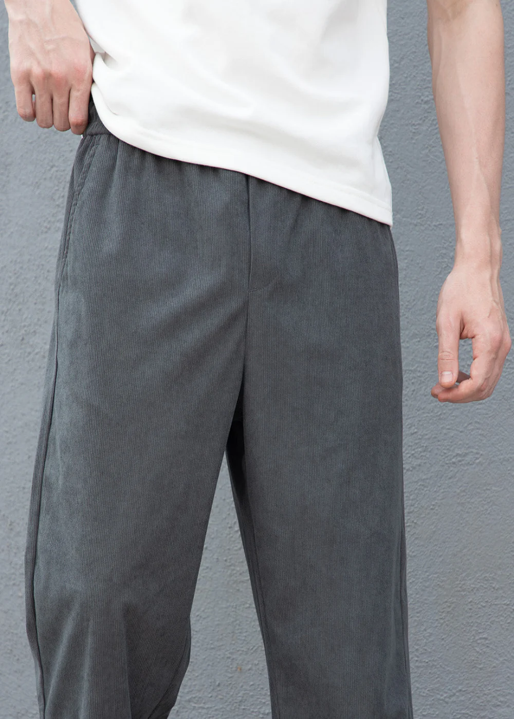 Castor Gray Corduroy Pant - Image 2
