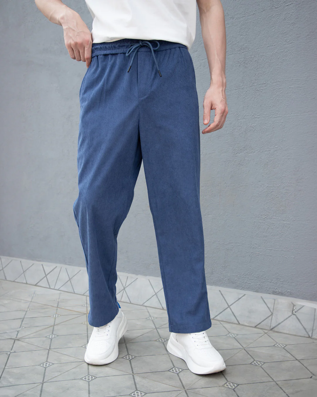 Cerulean Blue Corduroy Pant - Image 5