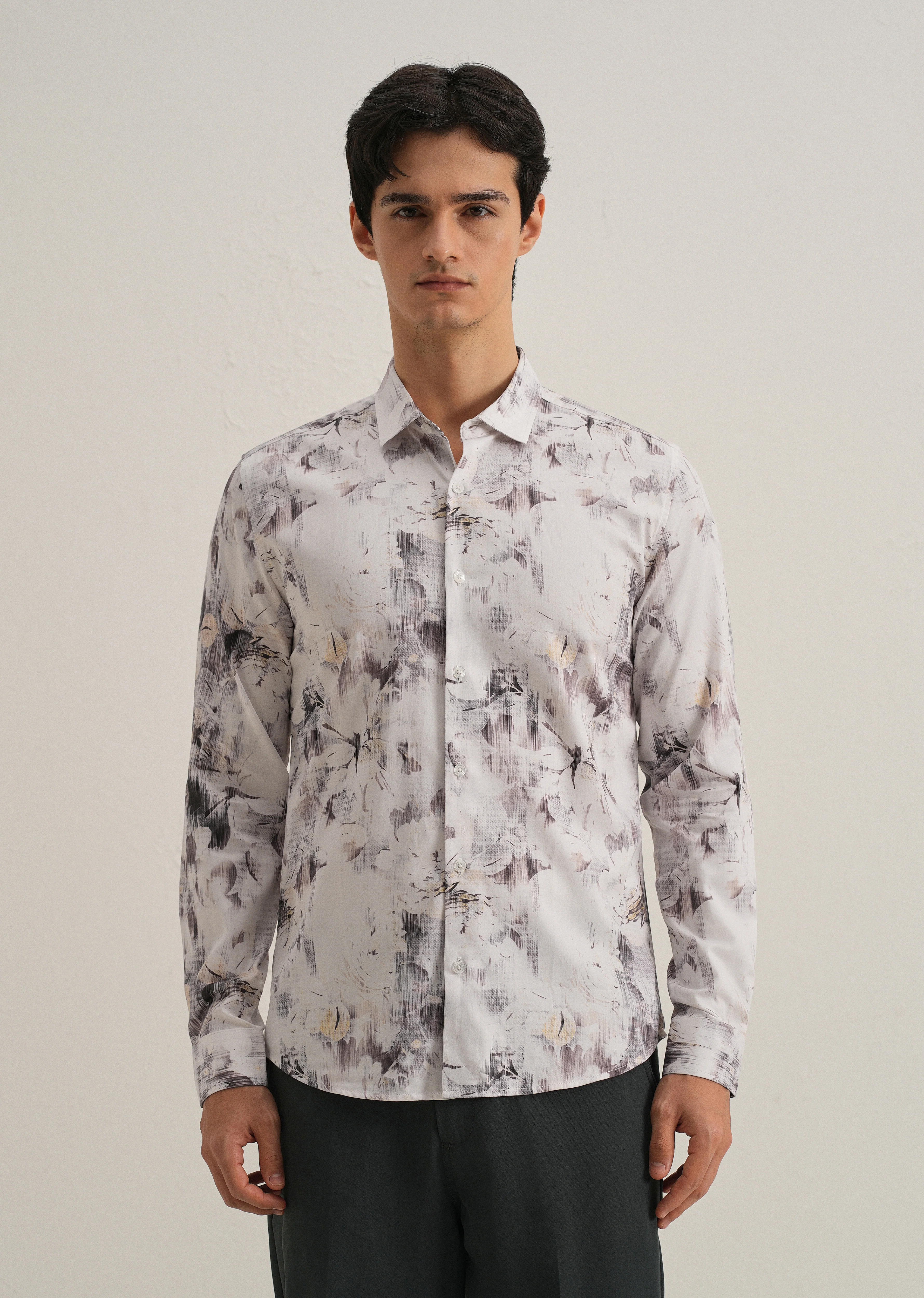 Chaos Flower Printed Shirt - Image 3