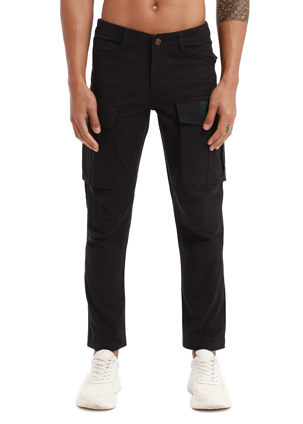 Charcoal Black Cargo Pant - Image 3